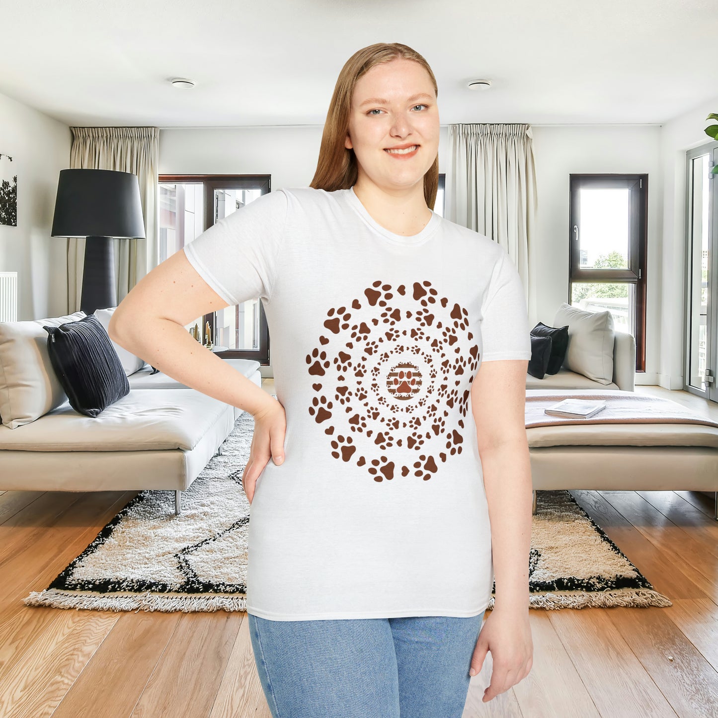 A Pawsome shirt indeed! Unisex Softstyle T-Shirt for all the cat and dog lovers out there.