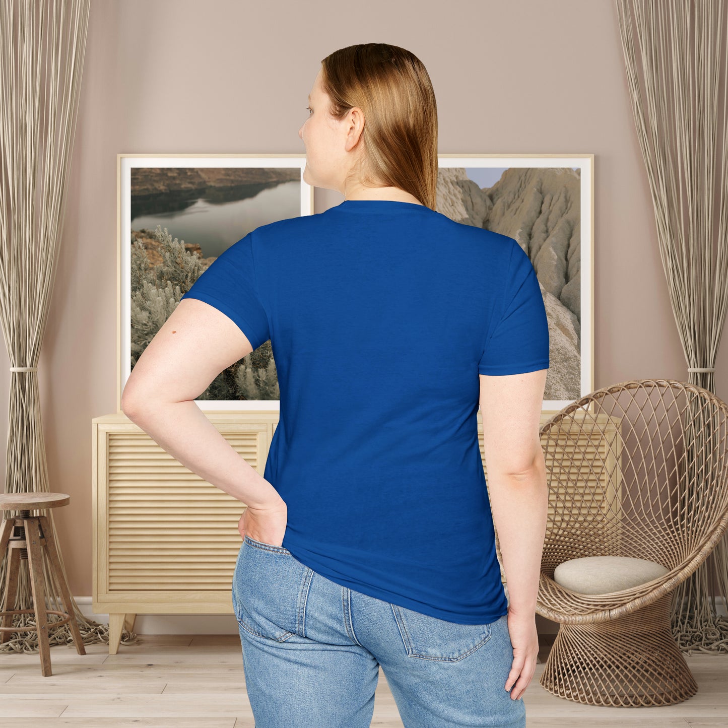 Beautiful “become the change" Unisex Softstyle T-Shirt butterfly design. Great as a gift or get one for yourself.