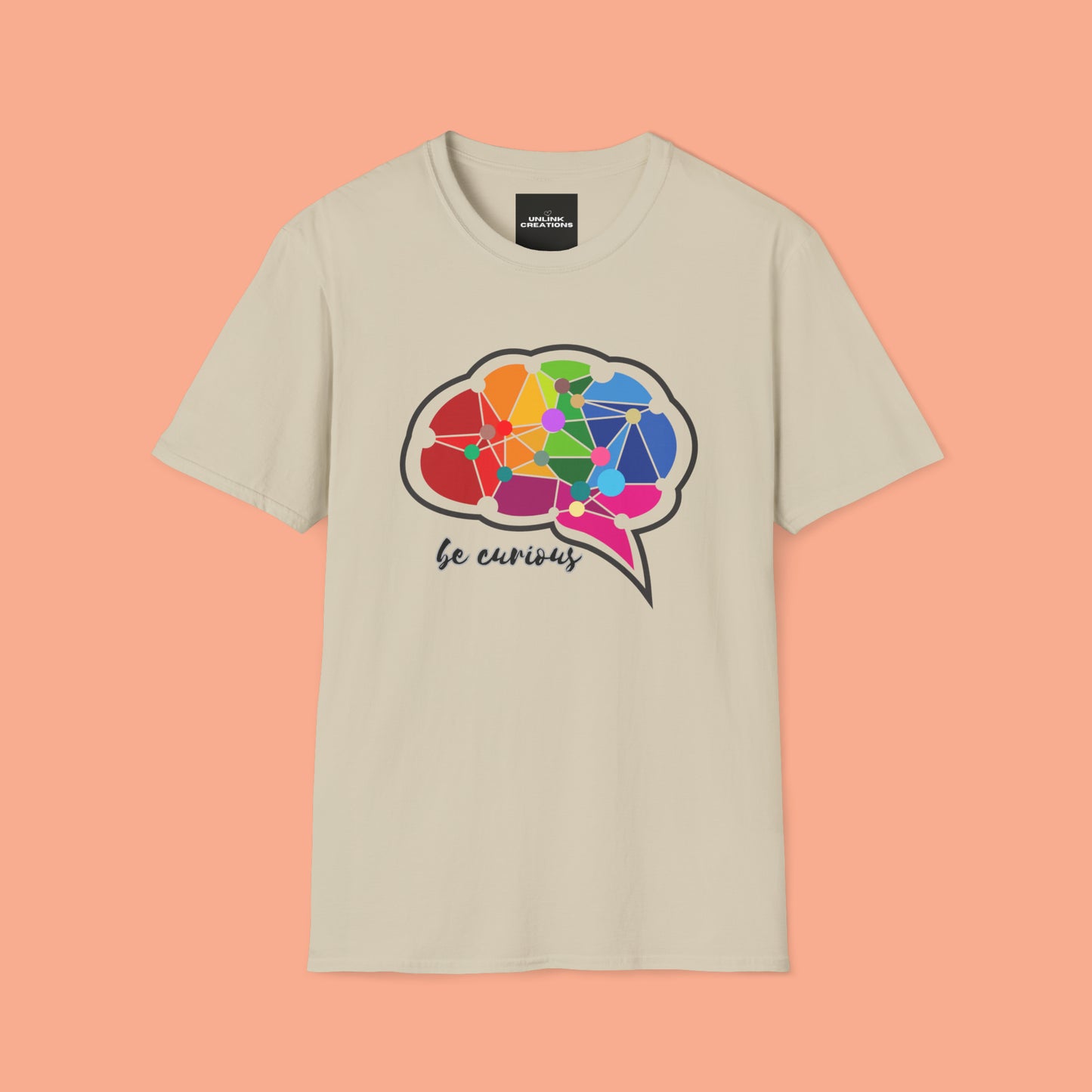 A beautiful brain takes the time to “be curious”. Check out the different colors as the design may change based on the shirt color. This is a Unisex Softstyle T-Shirt.