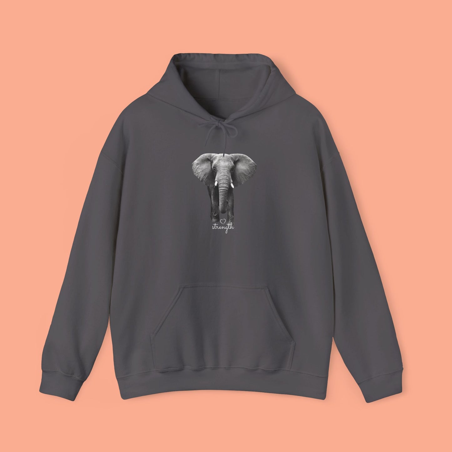 Elephant Strength Unisex Hoodie Sweatshirt