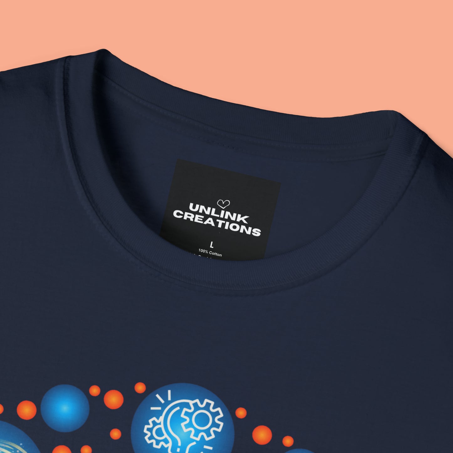 A beautiful brain and “stay curious” message are on this Unisex Softstyle T-Shirt design.