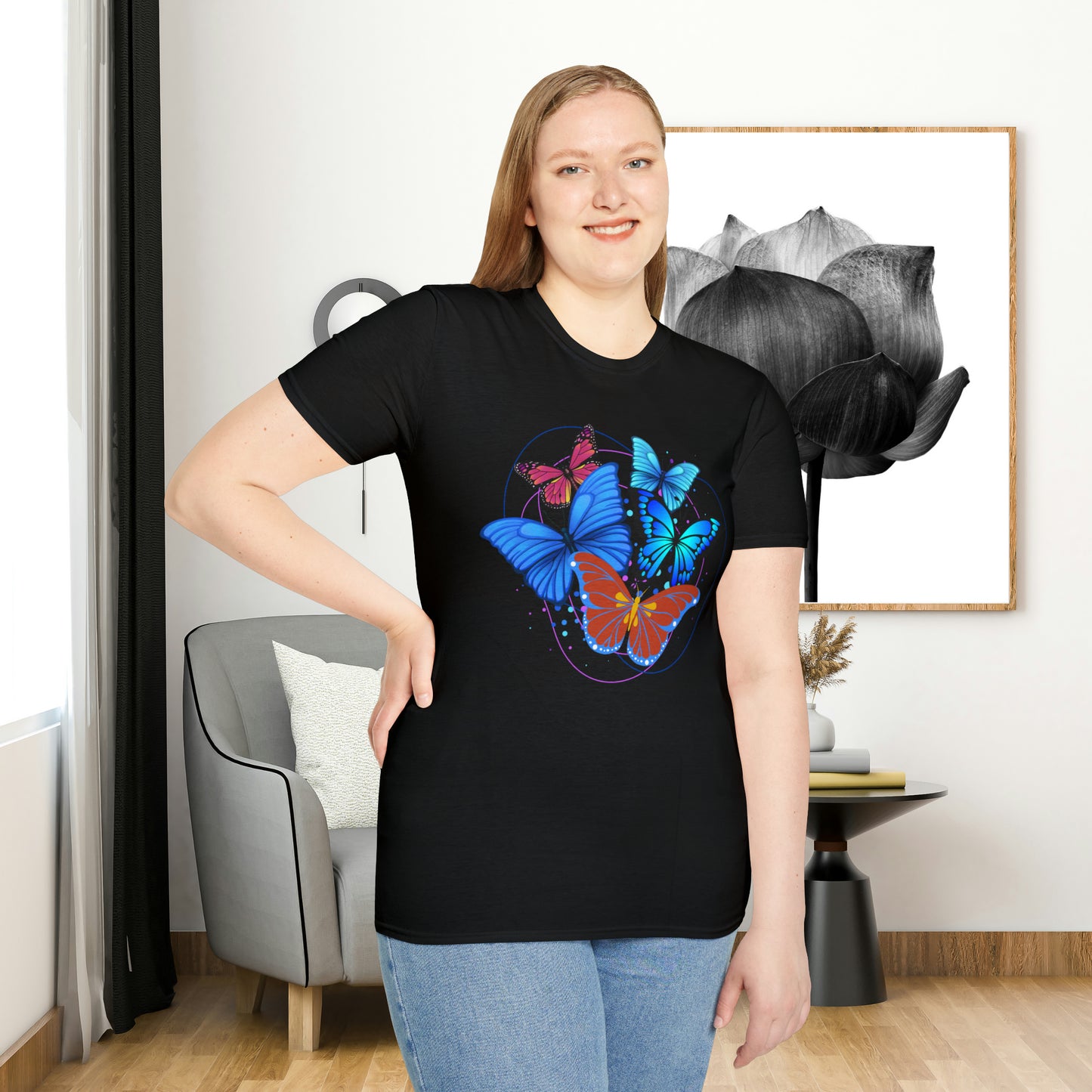 Butterflies are beautiful and fascinating! Over 17,500 recorded butterfly species. This Unisex Softstyle T-Shirt is for that butterfly lover.