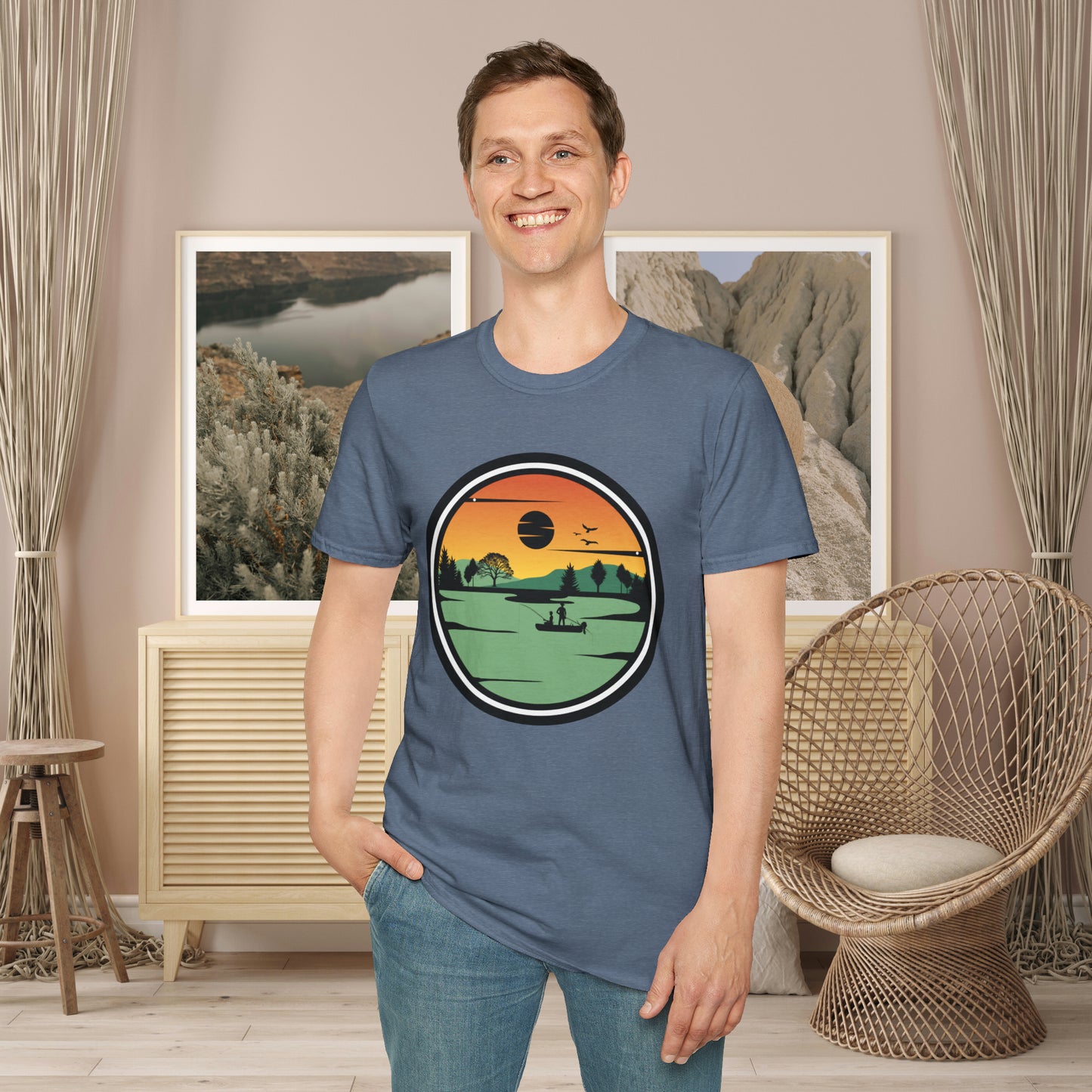 Spend time in the great outdoors! Be rejuvenated and amazed at the beauty of nature. This is a Unisex Softstyle T-Shirt.
