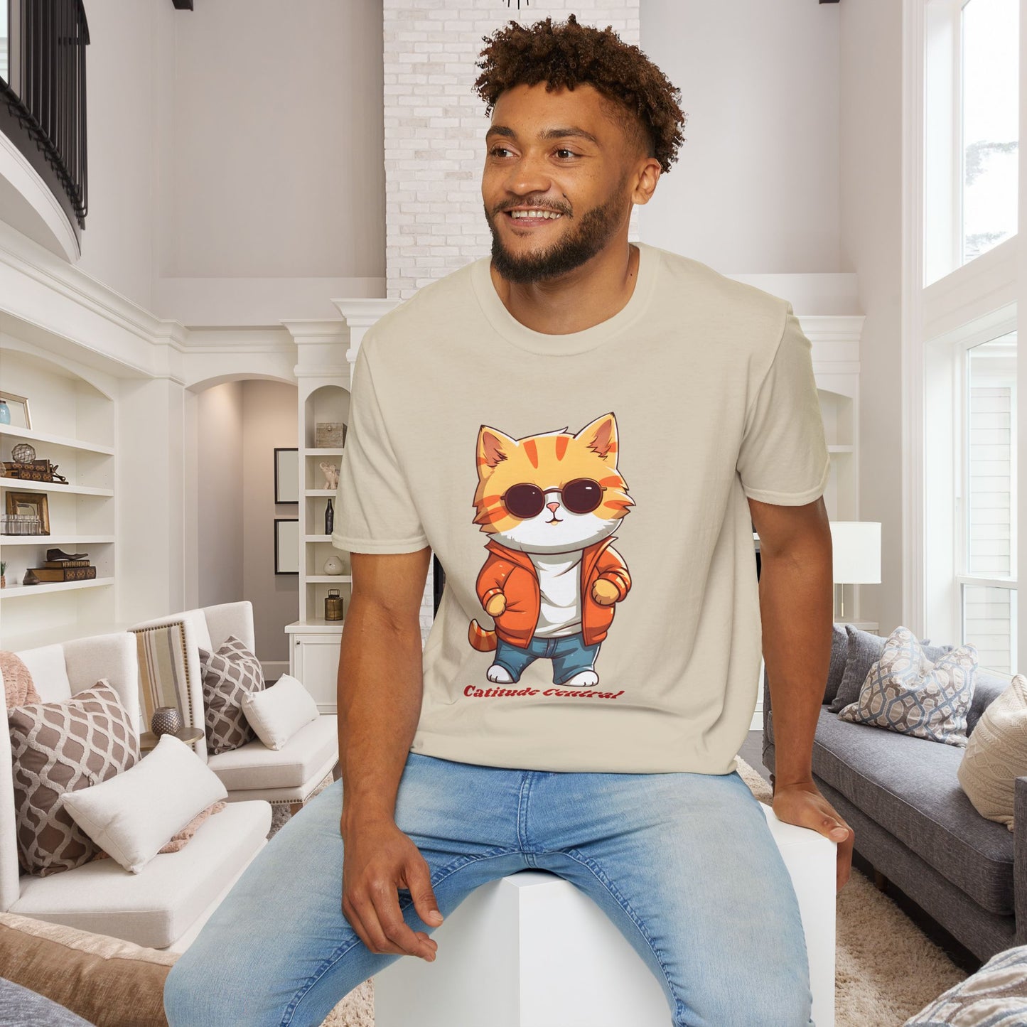 Cat Catitude Central Unisex T-Shirt