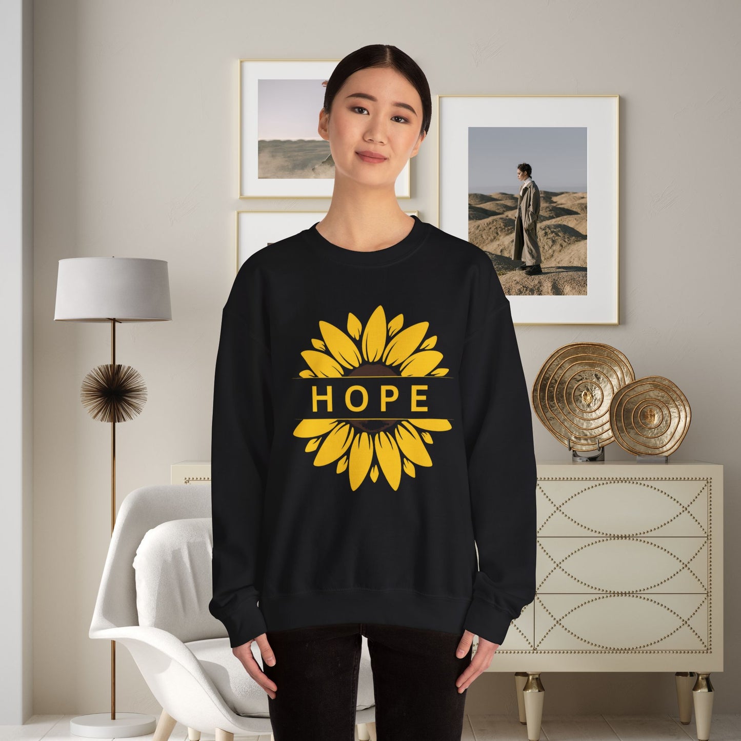 Hope in Sunflower Sweatshirt