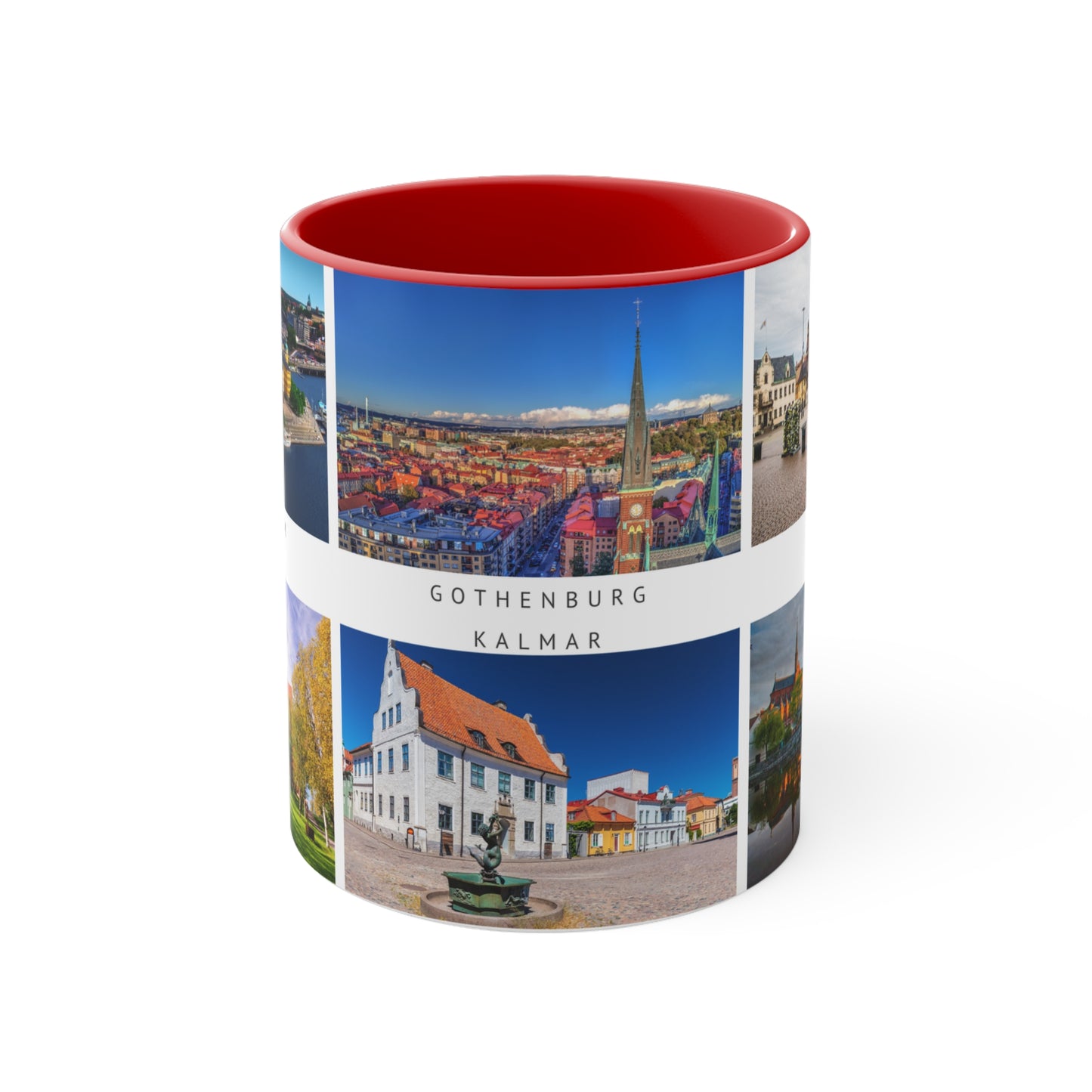 Sweden! This Travel Accent Coffee Mug is a part of a Travel Series for you to choose from. 11oz. Great as a gift or get one to enjoy yourself.