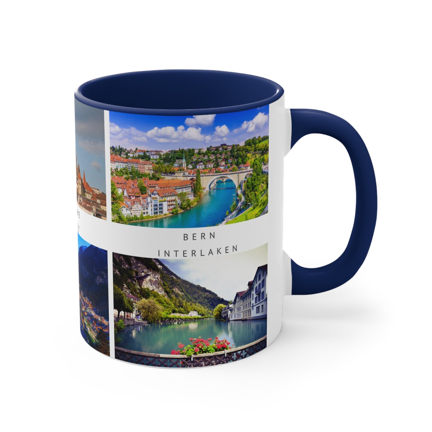 Switzerland! This Travel Accent Coffee Mug is a part of a Travel Series for you to choose from. 11oz. Great as a gift or get one to enjoy yourself.