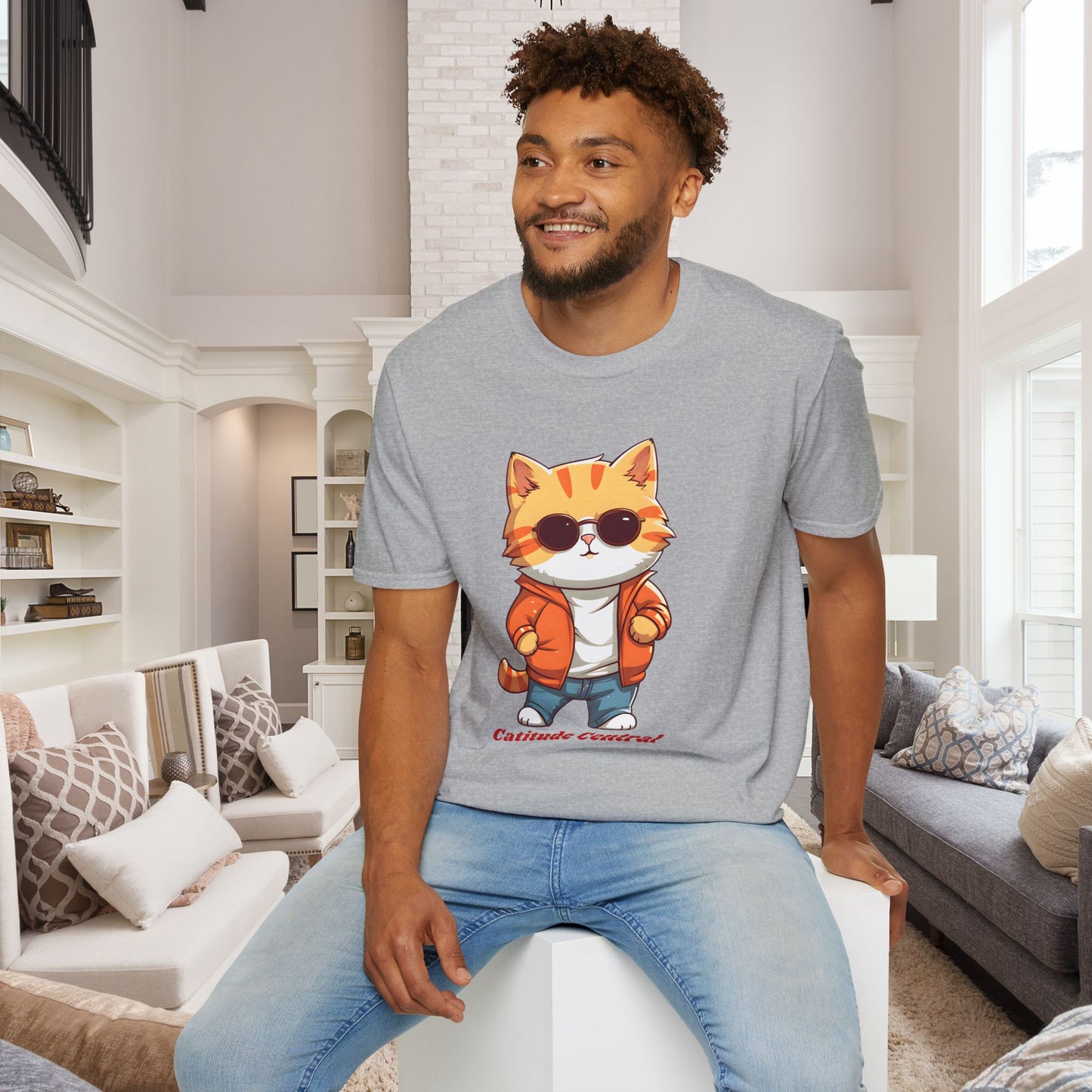 Cat Catitude Central Unisex T-Shirt