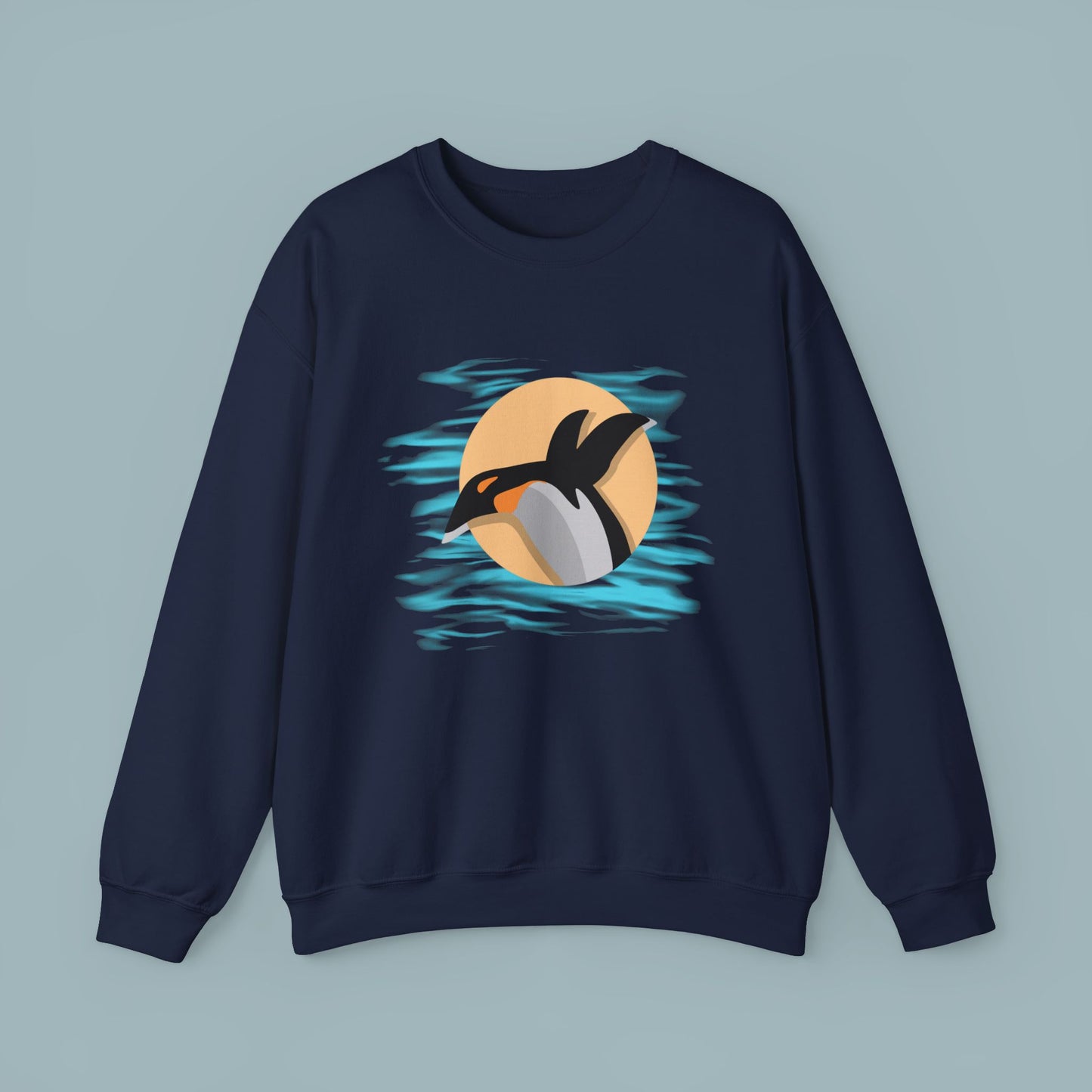 Colorful Retro Penguin Sweatshirt