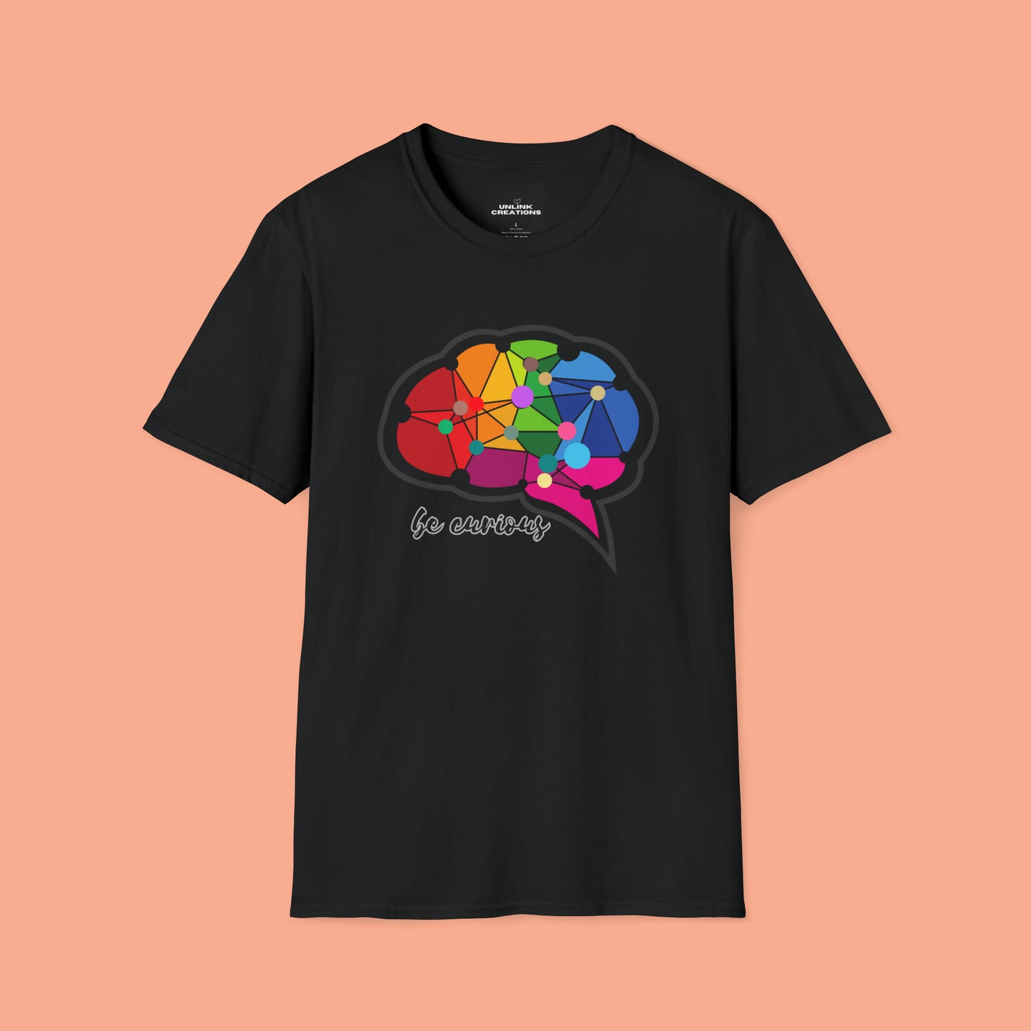 A beautiful brain takes the time to “be curious”. Check out the different colors as the design may change based on the shirt color. This is a Unisex Softstyle T-Shirt.