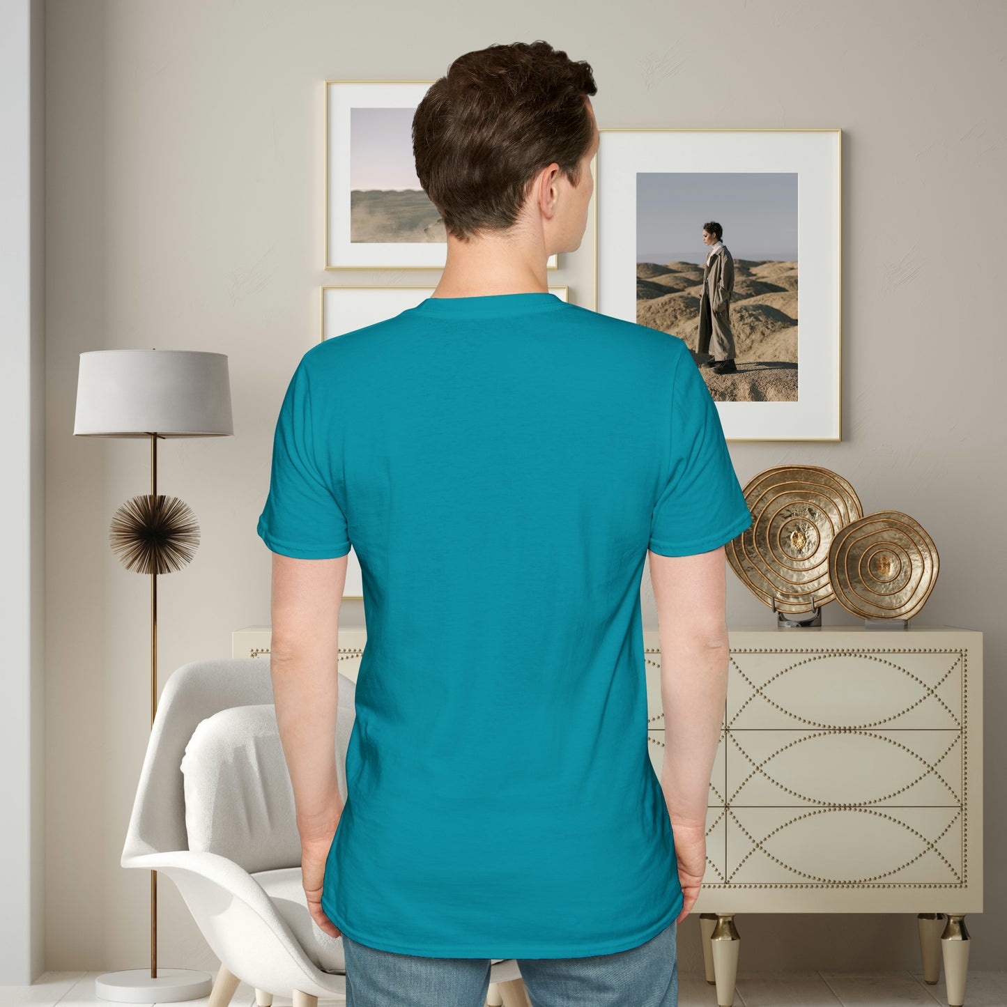 A beautiful origami style flowers in rainbow formation with “inspire hope” below it. We find hope in each other, that is part of our humanity. Be that inspiration, one person at a time. This is a Unisex Softstyle T-Shirt.
