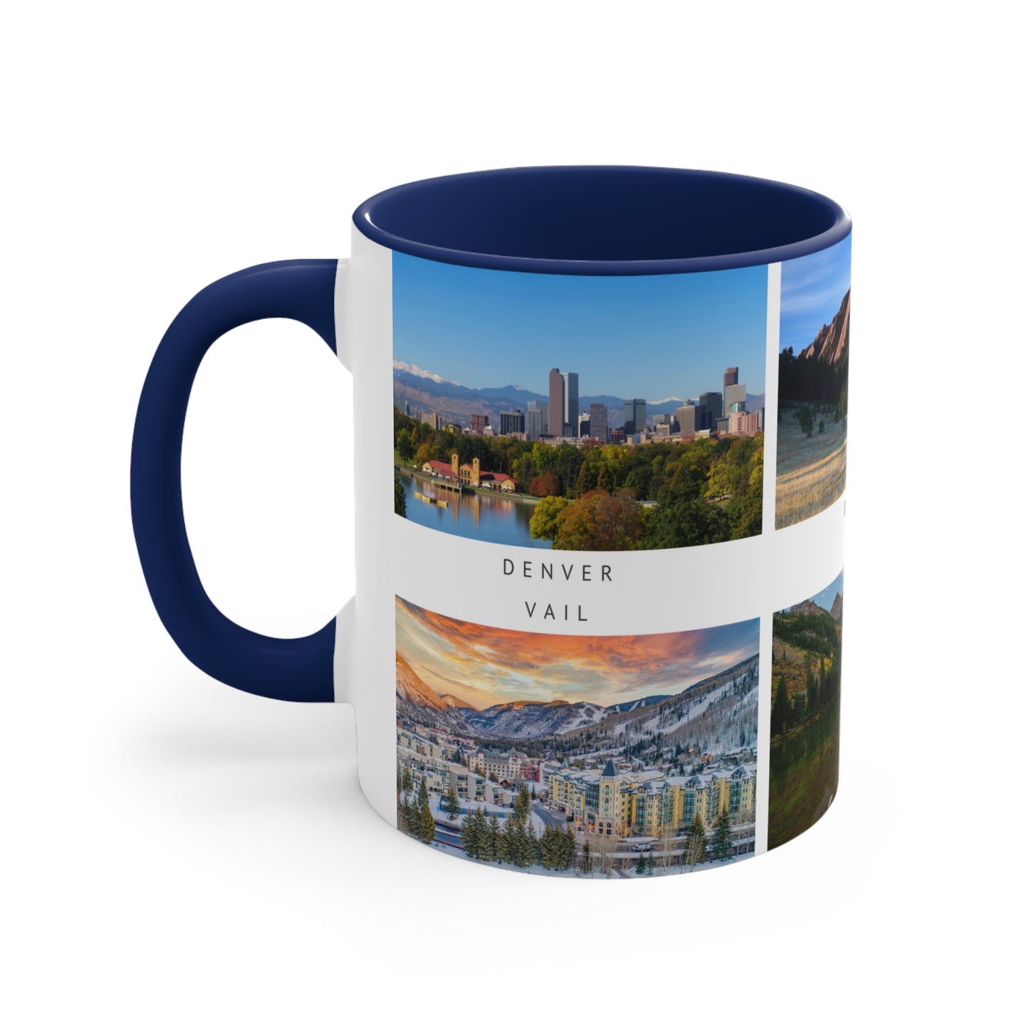 Lovely Colorado! This Travel Accent Coffee Mug is a part of a Travel Series for you to choose from. 11oz. Great as a gift or get one to enjoy yourself.