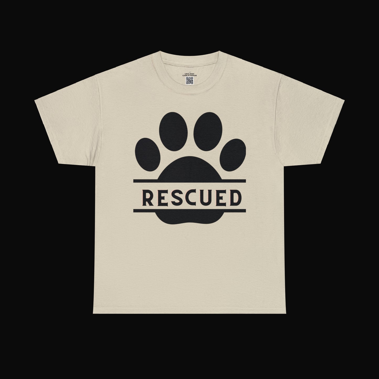 Rescue a furry friend and you will know unconditional love. This Unisex Heavy Cotton Tee is testament to what every dog or cat “rescuer” knows.