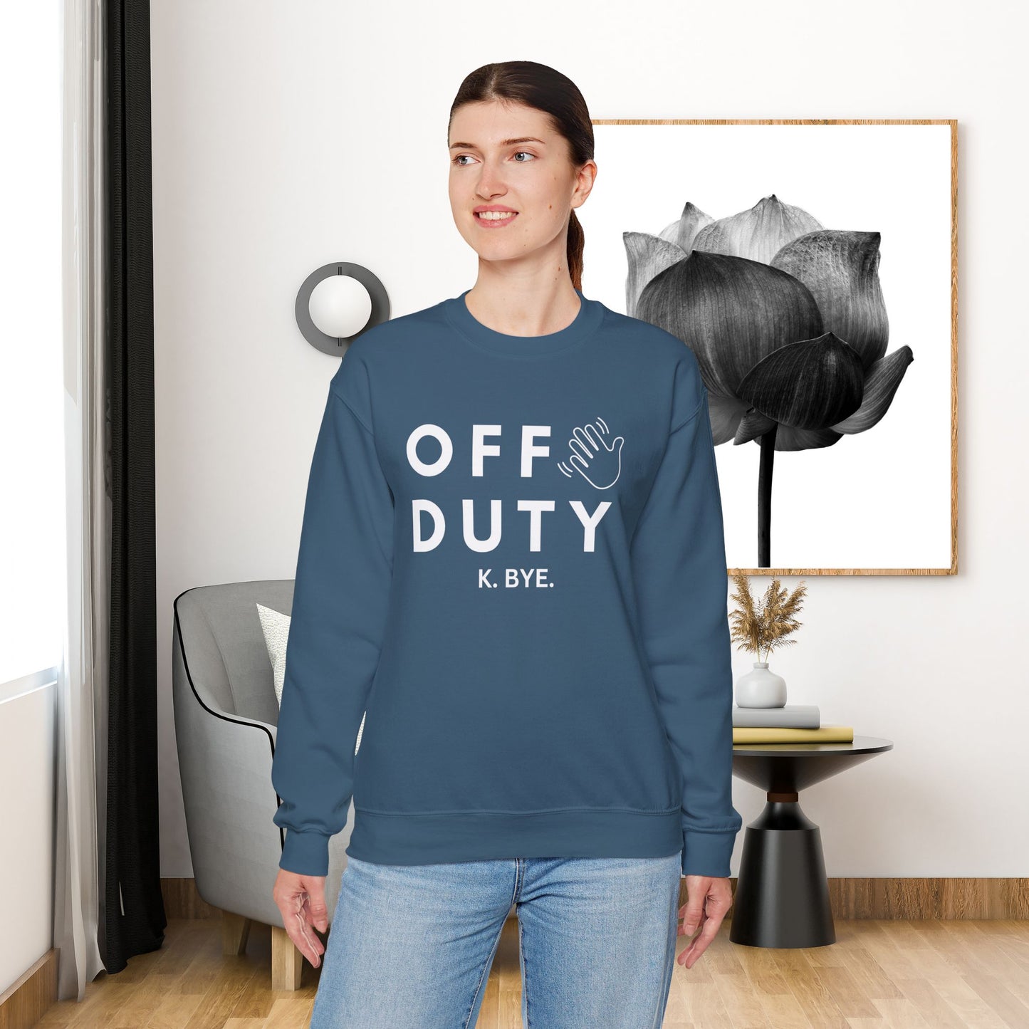 Off Duty and Happy Sweatshirt