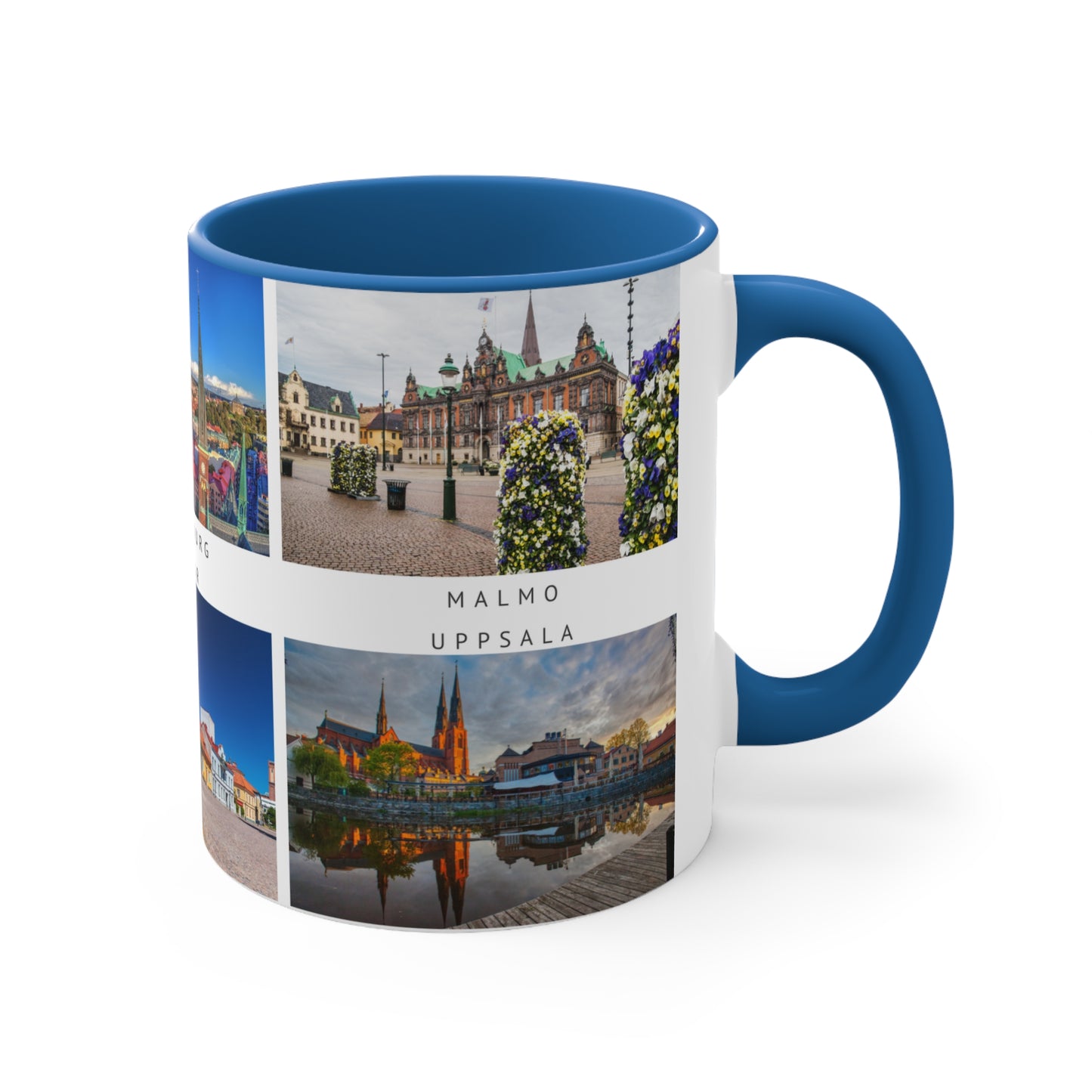 Sweden! This Travel Accent Coffee Mug is a part of a Travel Series for you to choose from. 11oz. Great as a gift or get one to enjoy yourself.