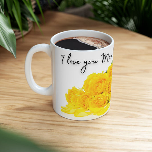 Flowery Mom love Mug