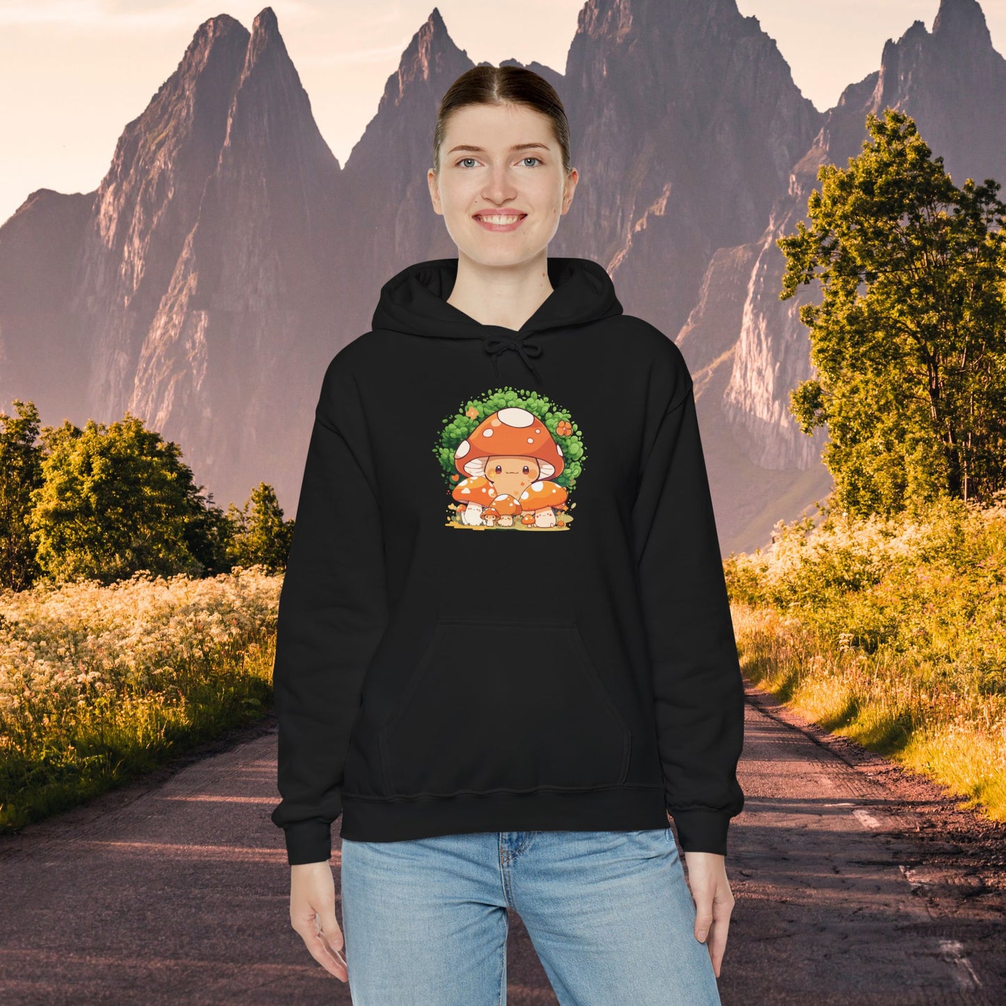 Mushroom Hoodie - Cute Fungi Lover Heavy Blend Sweatshirt