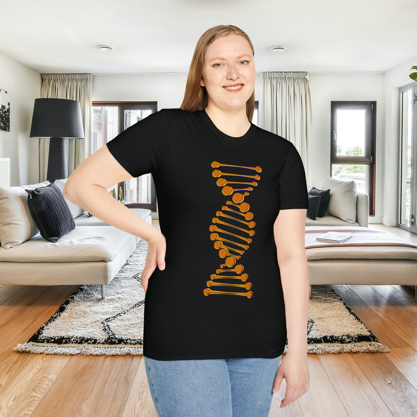 DNA inspired design Unisex Softstyle T-Shirt for you.