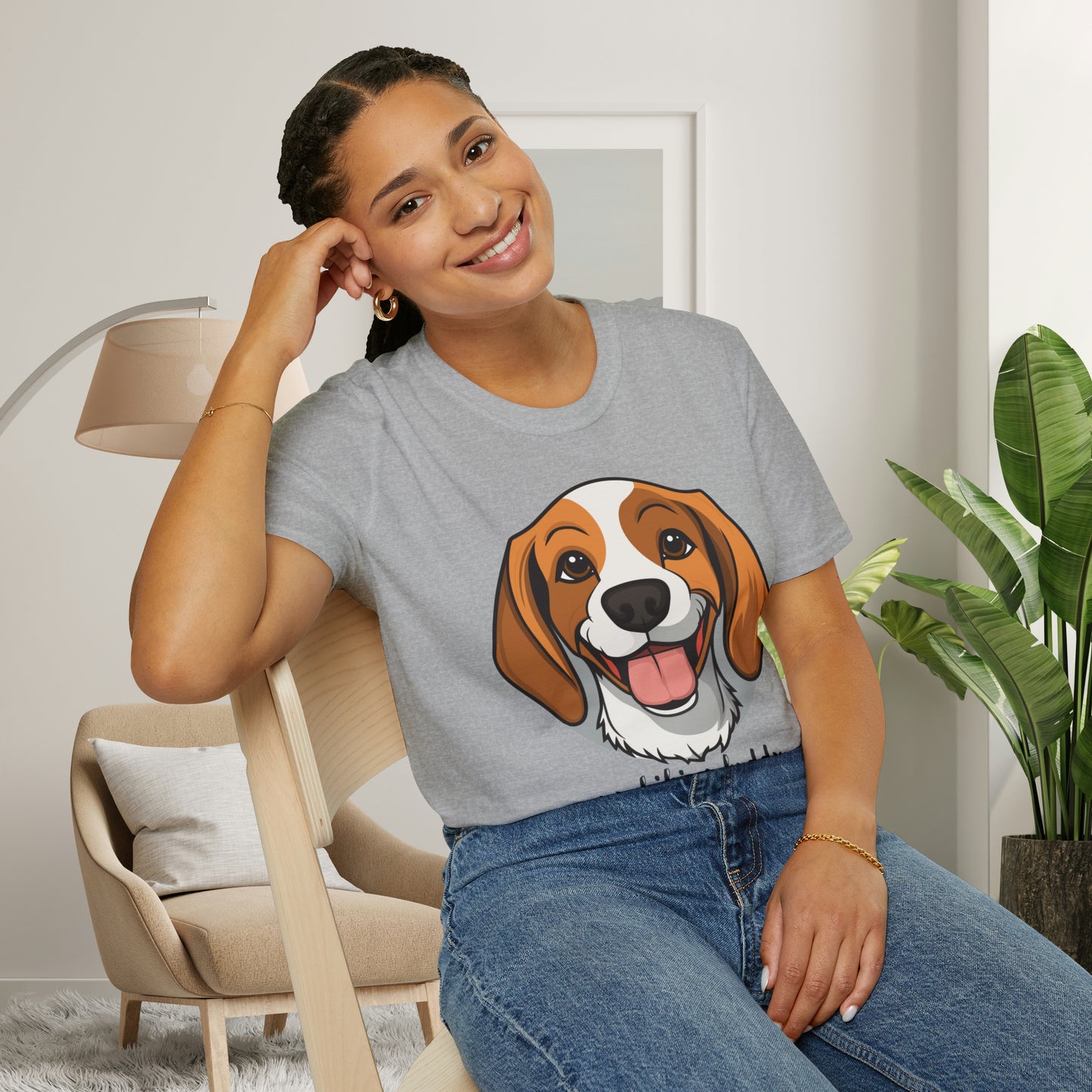 A great shirt for the dog lover who just can’t imagine a hike without their furry friend. This is a Unisex Softstyle T-Shirt.