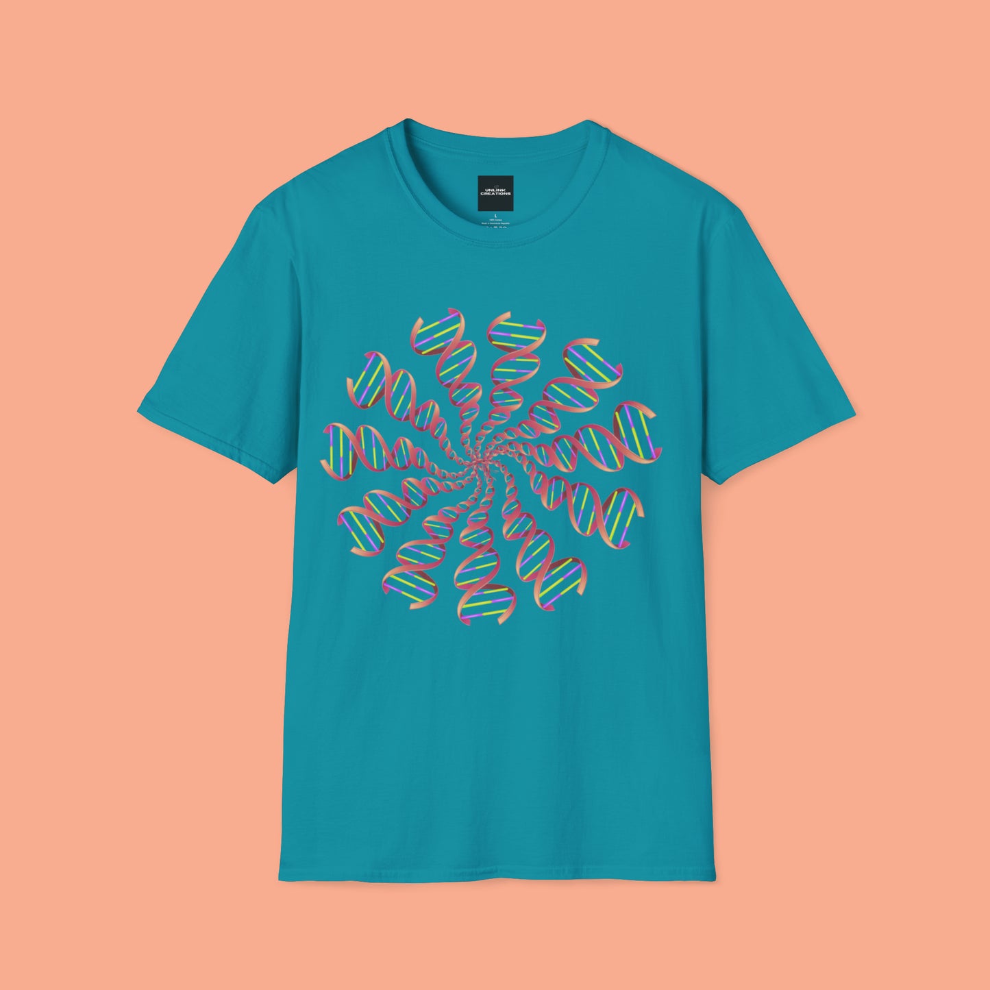 DNA inspired design Unisex Softstyle T-Shirt for you.