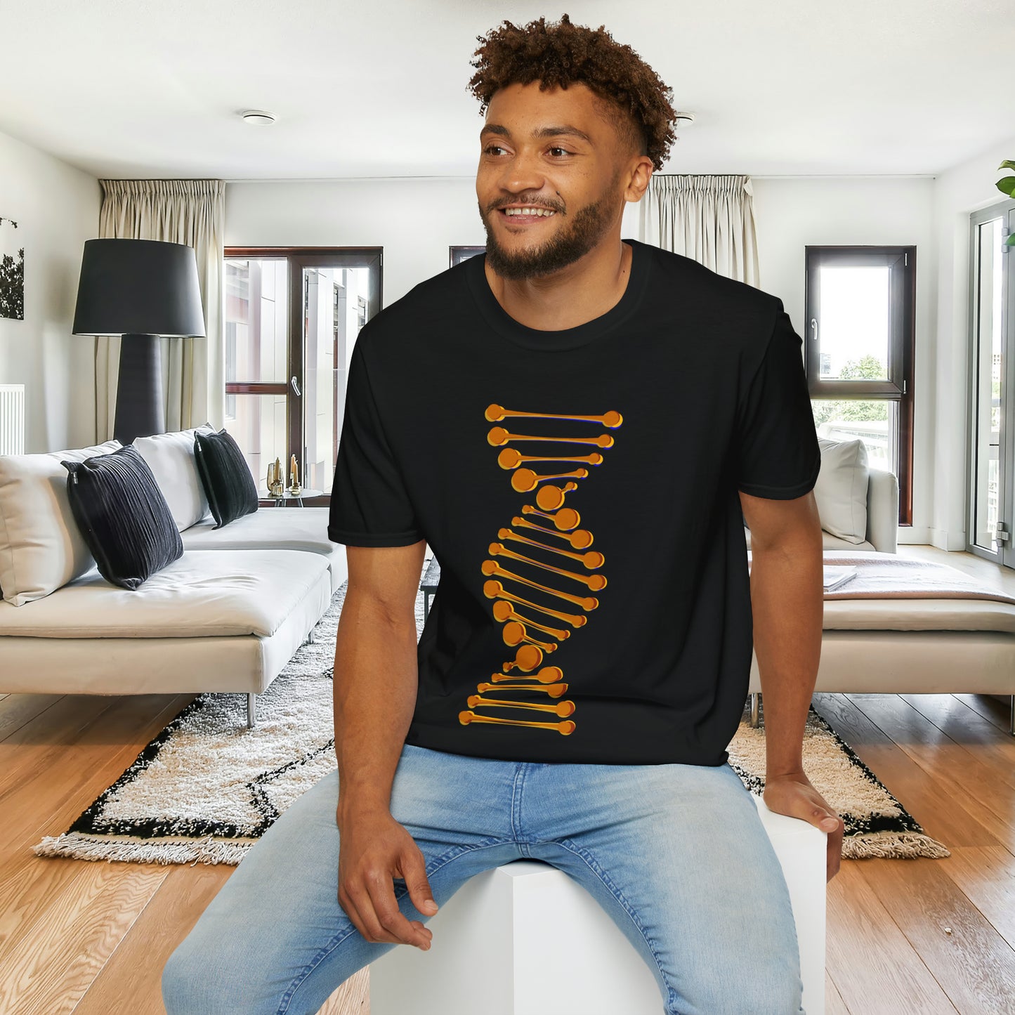 DNA inspired design Unisex Softstyle T-Shirt for you.