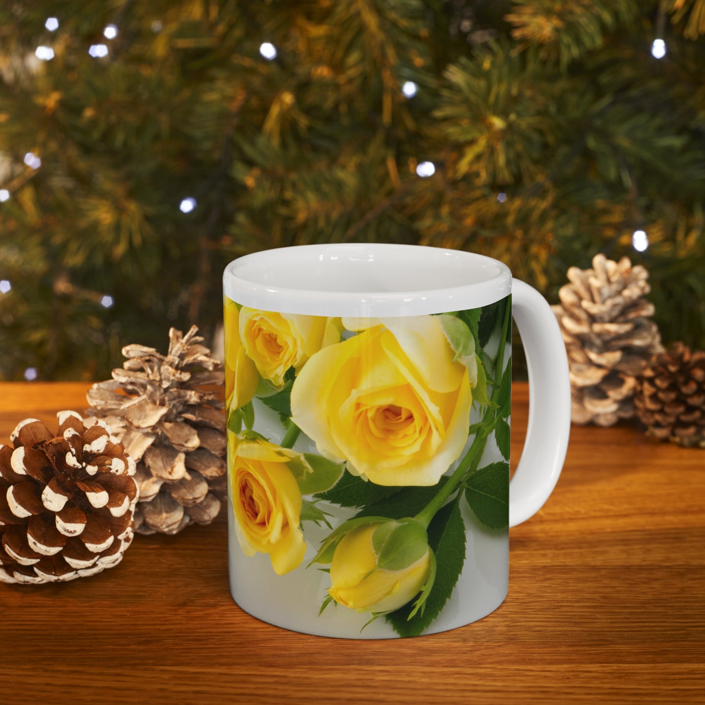 You make a difference recognition coffee mug with yellow roses to complete the positive message! Perfect as a gift or for yourself as a daily affirmation.