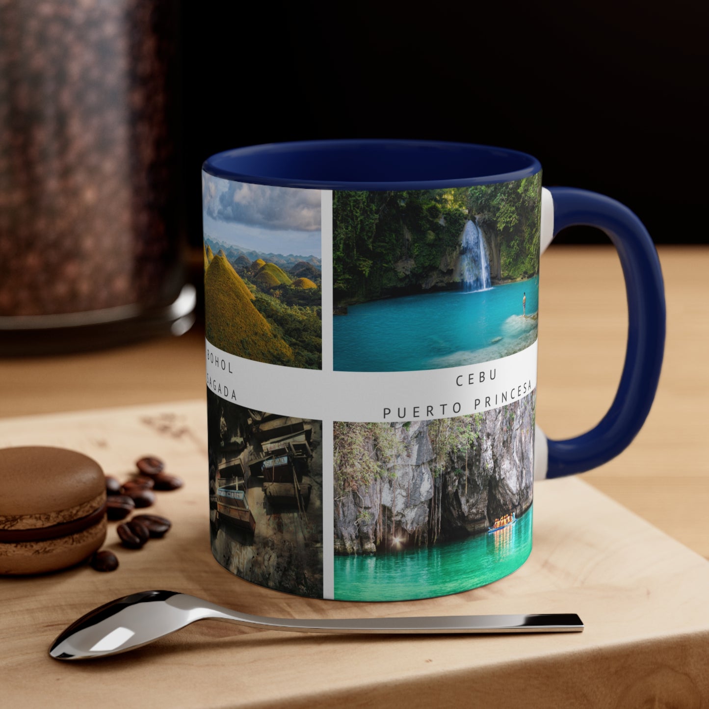 Philippines! This Travel Accent Coffee Mug is a part of a Travel Series for you to choose from. 11oz. Great as a gift or get one to enjoy yourself.