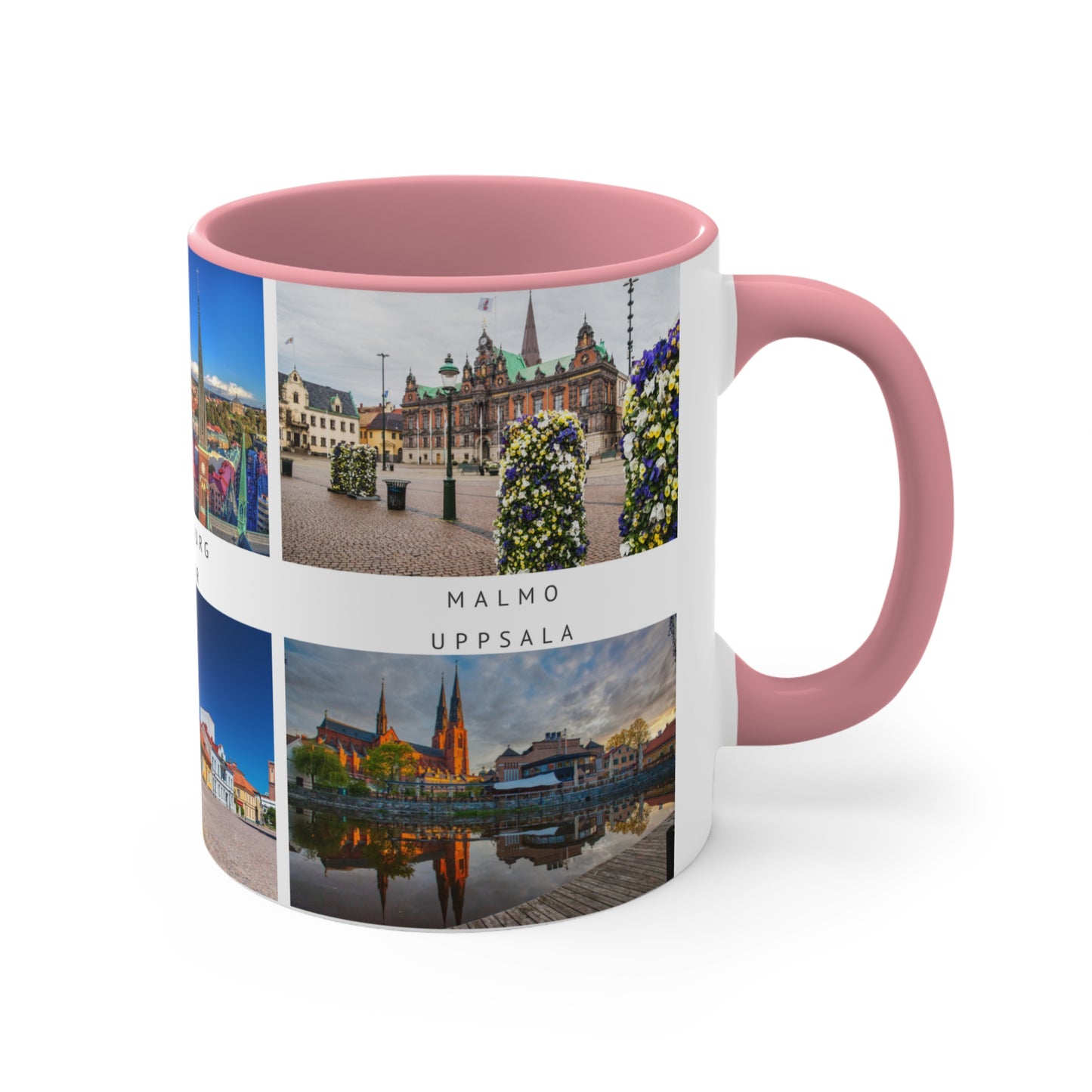 Sweden! This Travel Accent Coffee Mug is a part of a Travel Series for you to choose from. 11oz. Great as a gift or get one to enjoy yourself.