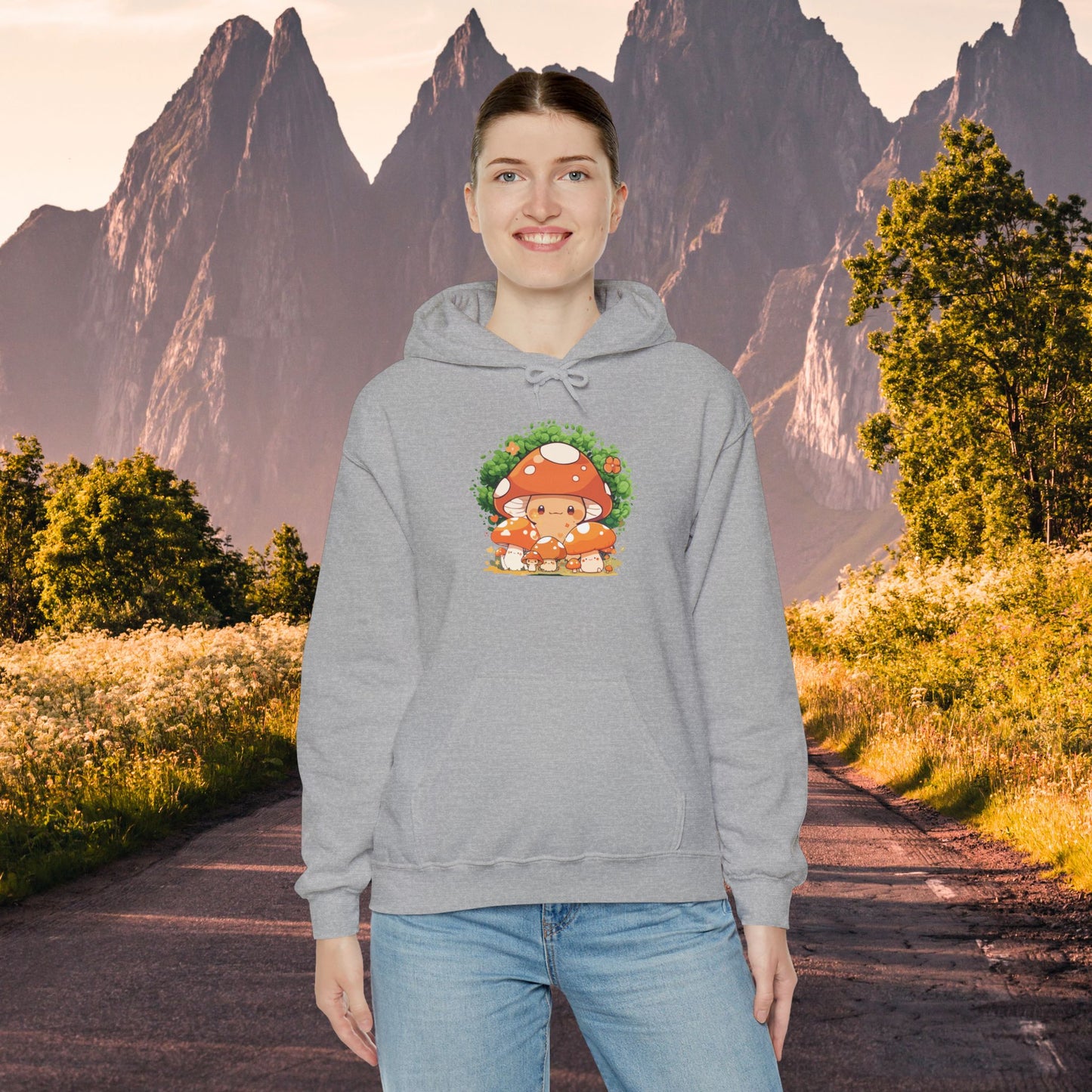 Mushroom Hoodie - Cute Fungi Lover Heavy Blend Sweatshirt