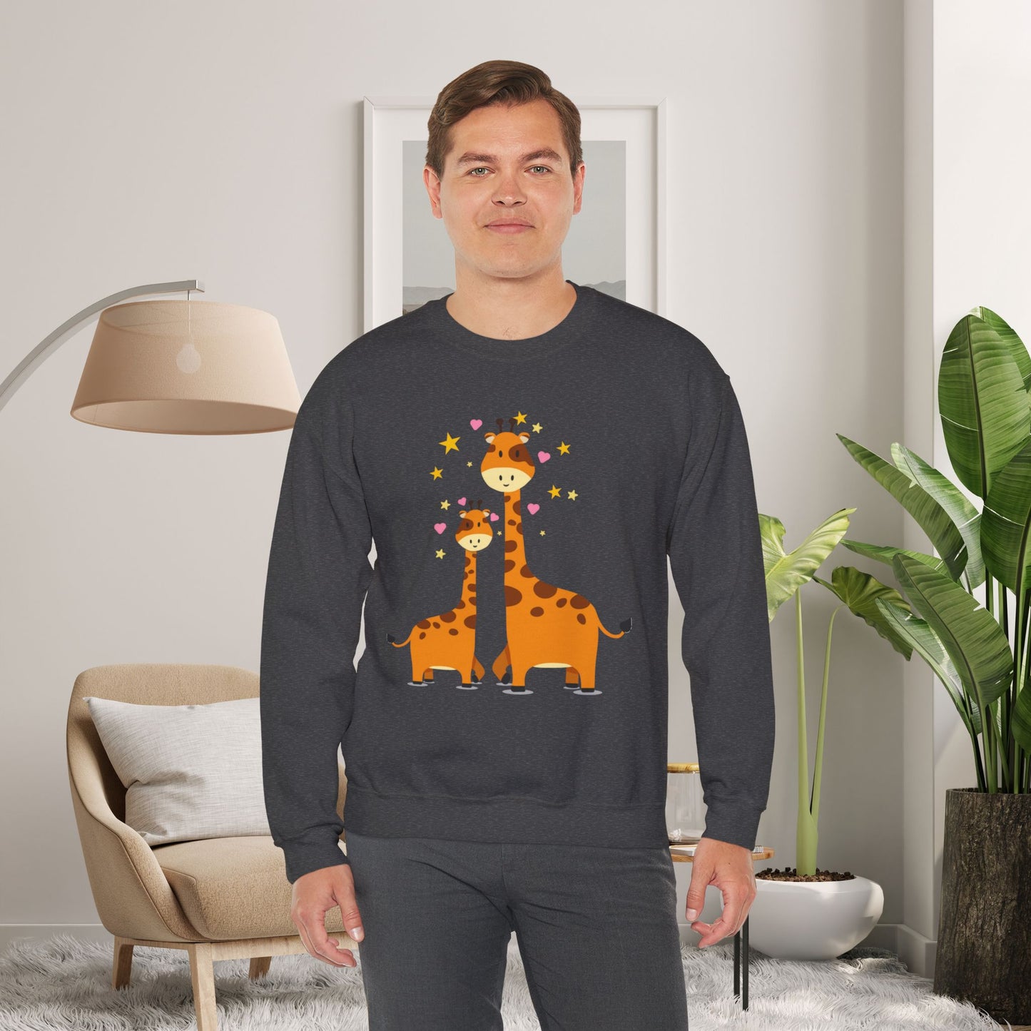 Love giraffes? Here’s the sweatshirt for you, celebrating adorable mama and baby giraffe love! Give the gift of this Unisex Heavy Blend™ Crewneck Sweatshirt or get one for yourself.