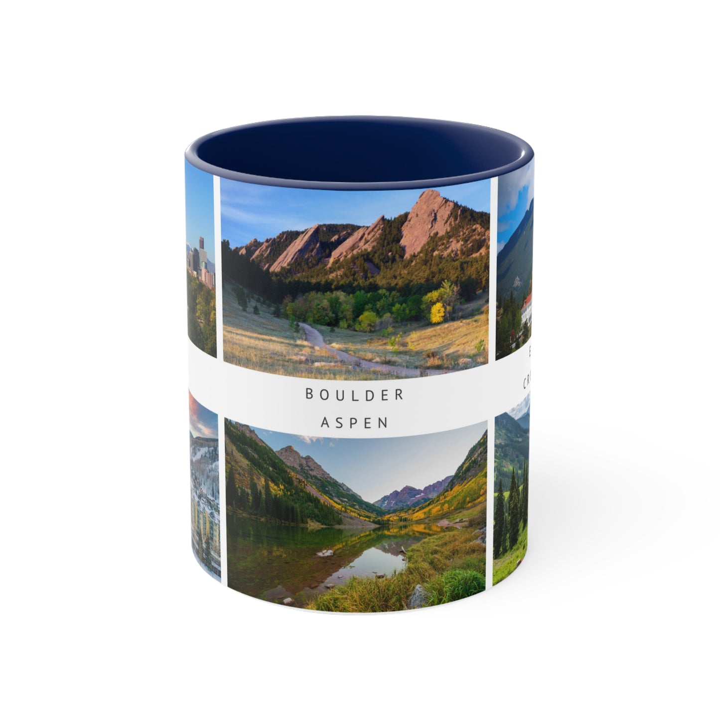 Lovely Colorado! This Travel Accent Coffee Mug is a part of a Travel Series for you to choose from. 11oz. Great as a gift or get one to enjoy yourself.