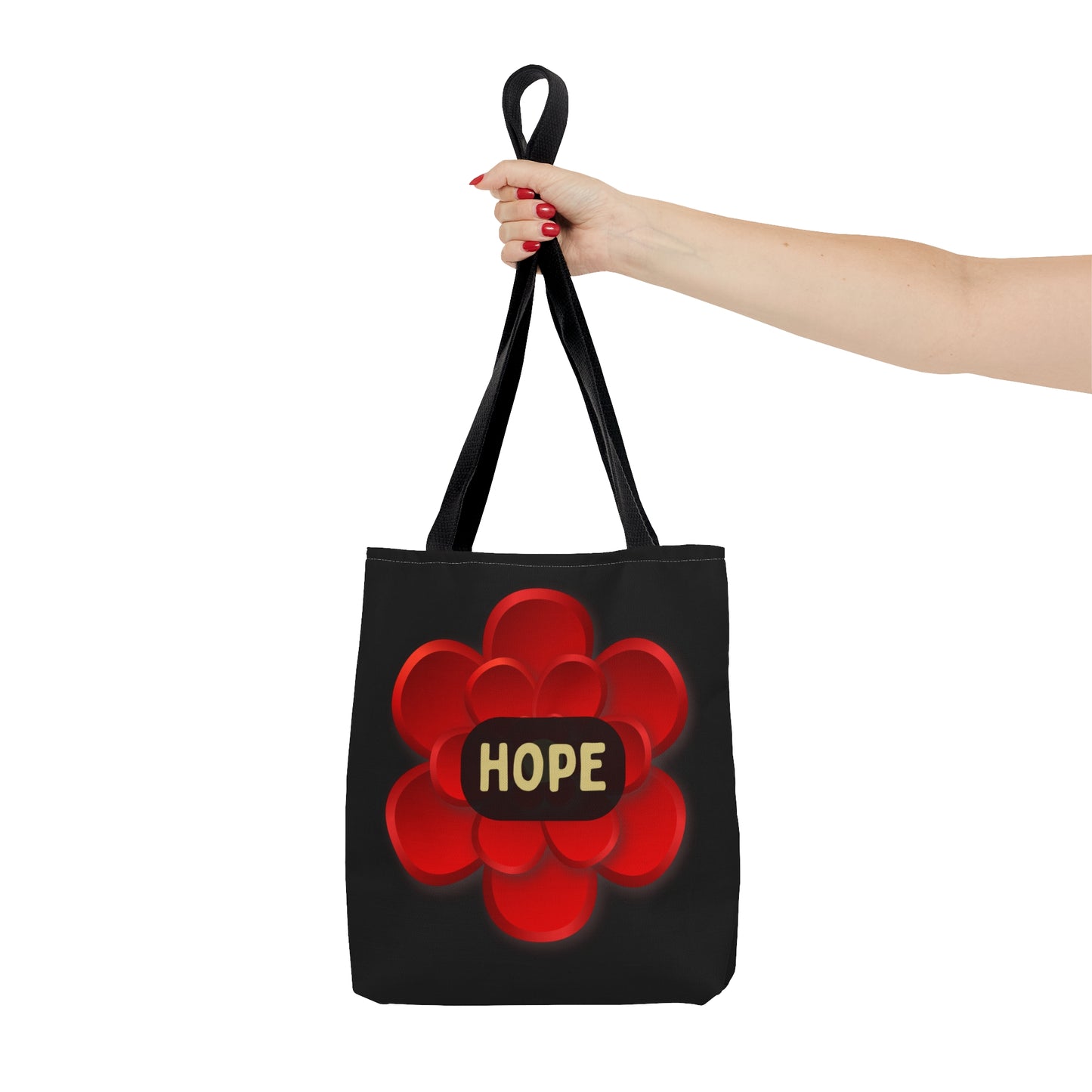 Vibrant “Hope" Tote Bag in 3 sizes to meet your needs.