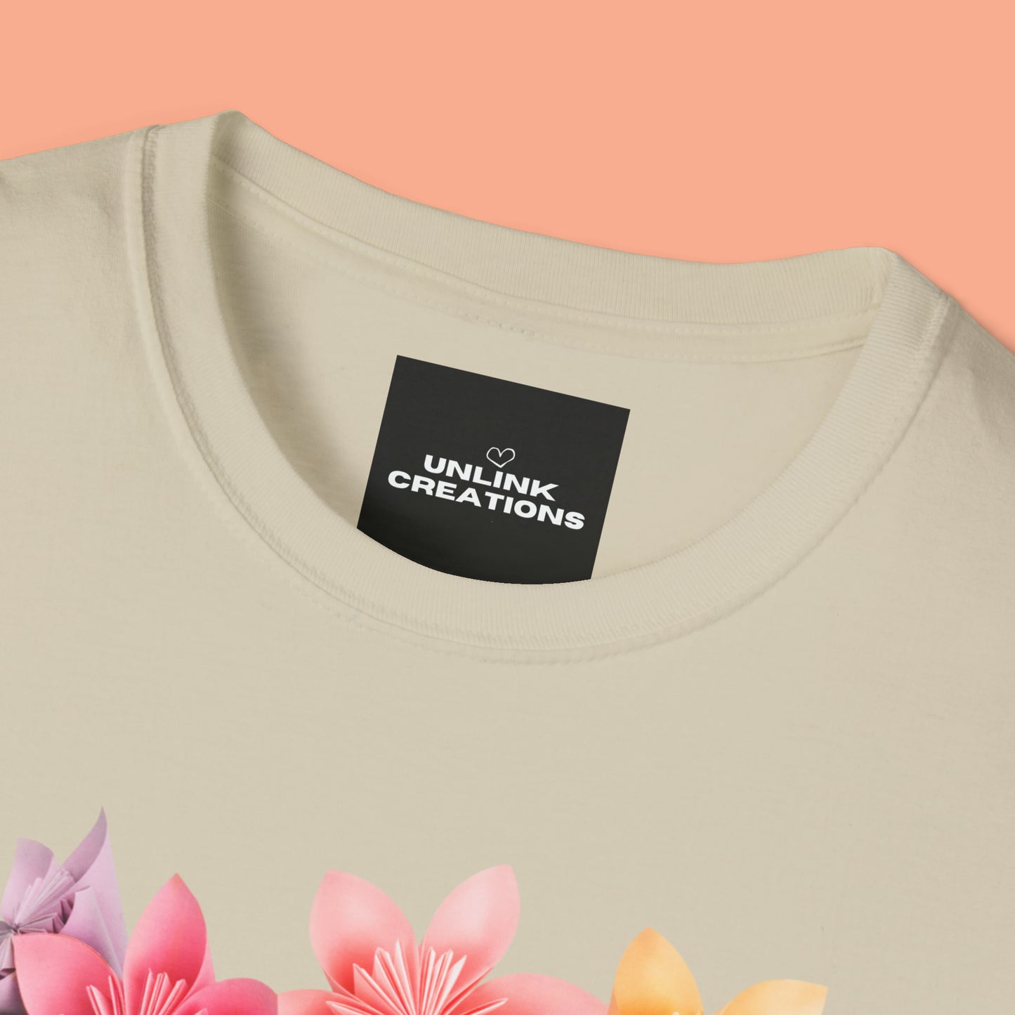 Our ability to “inspire hope” in others begins with us recognizing our ability to do so. Origami flowers go with this message on this Unisex Softstyle T-Shirt.