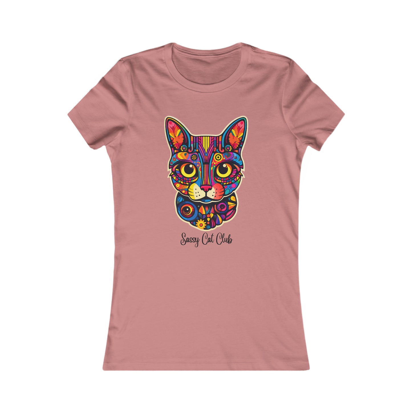 Calling all cat lovers, this “Sassy Cat Club” on this Women's Favorite Tee was designed for you in several colors for you to choose from. Slim fit so please check the size table.