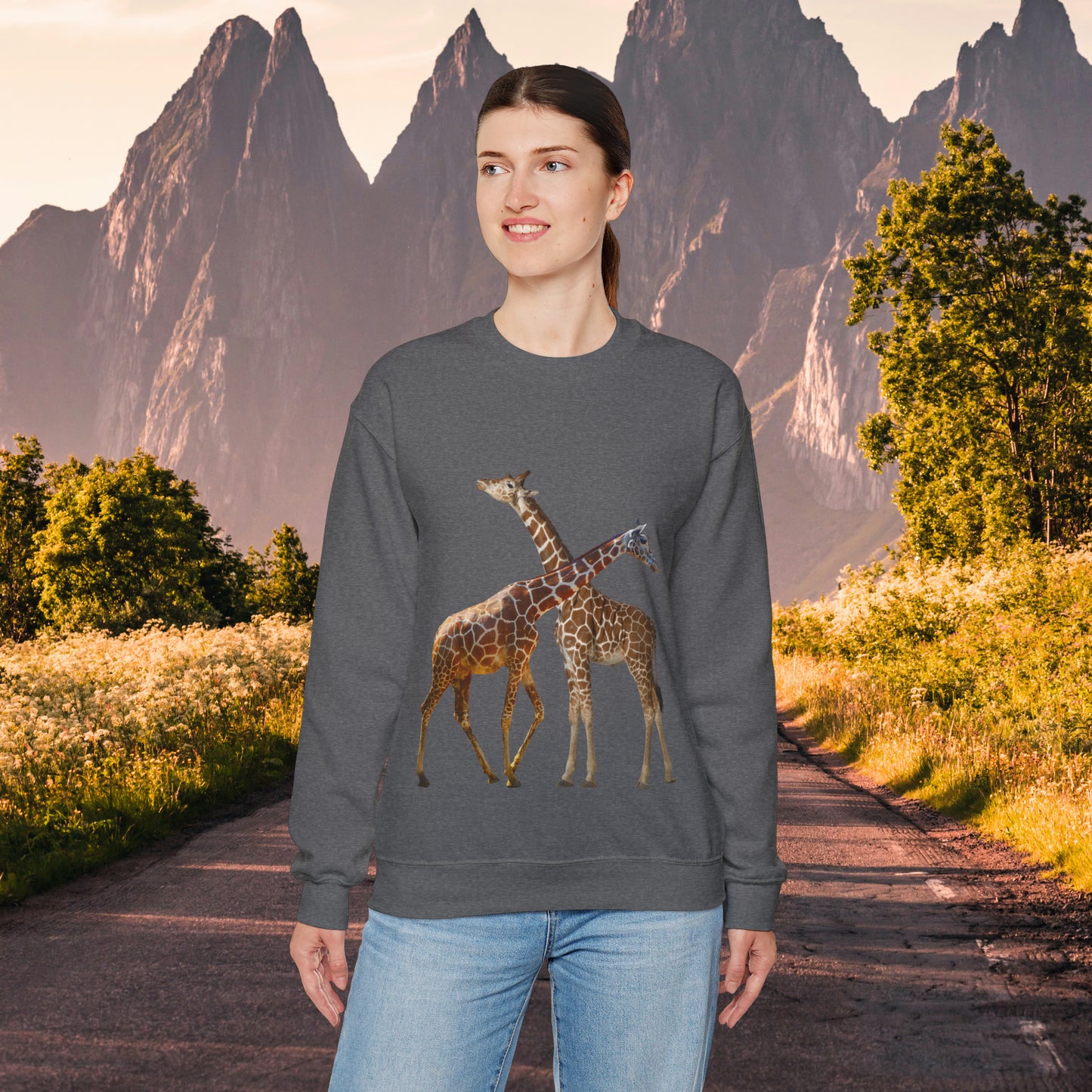 Love giraffes? Well here’s the sweatshirt for you! Give the gift of this Unisex Heavy Blend™ Crewneck Sweatshirt or get one for yourself.