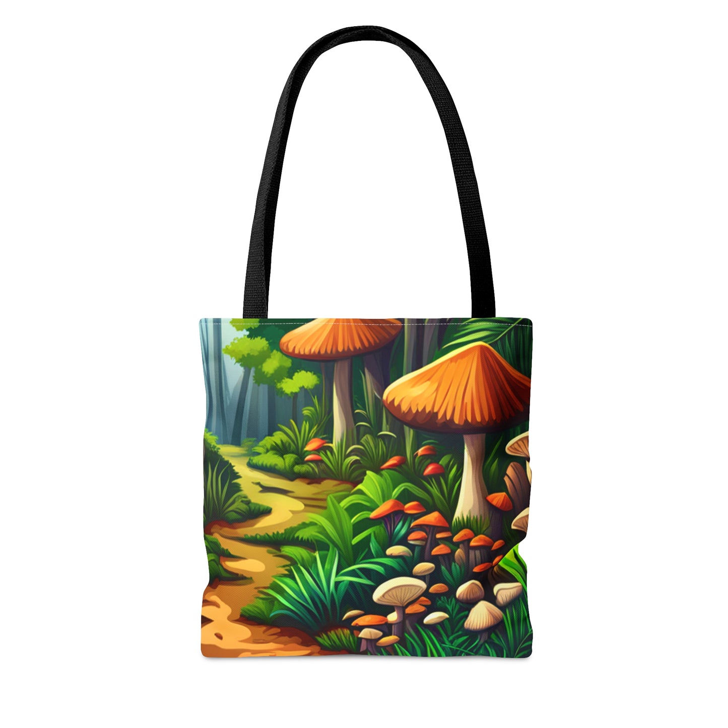 Colorful forest mushrooms Tote Bag in 3 sizes to meet your needs.