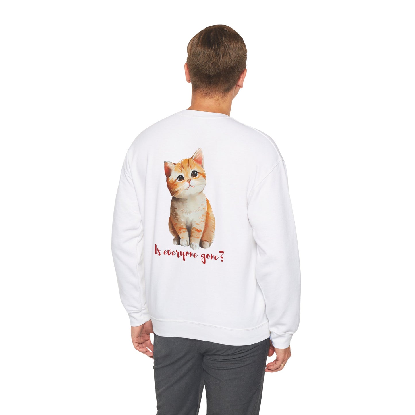 Cat Lover Unisex Sweatshirt - 'Is everyone gone?'