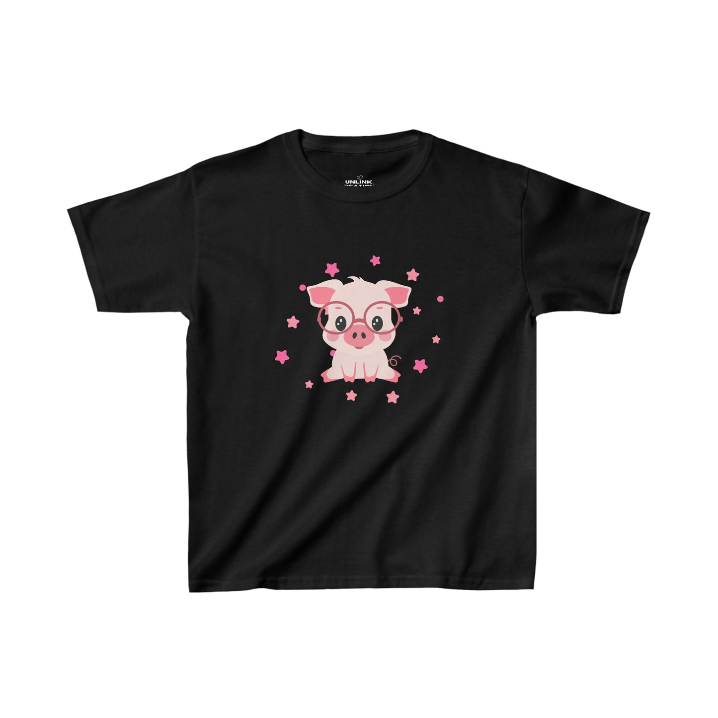 Cute little piggy  make this Kids Heavy Cotton™ Tee a keeper!