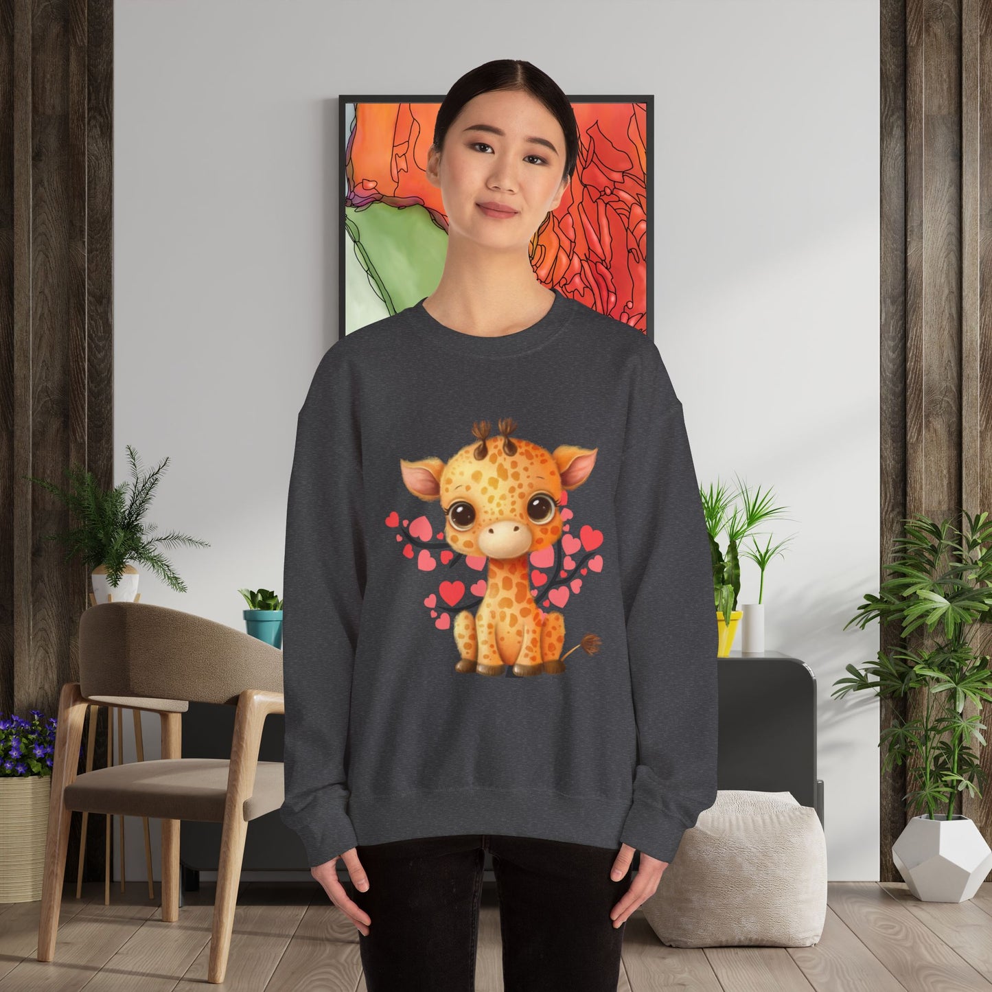 Love giraffes? Here’s the sweatshirt for you! Give the gift of this Unisex Heavy Blend™ Crewneck Sweatshirt or get one for yourself.