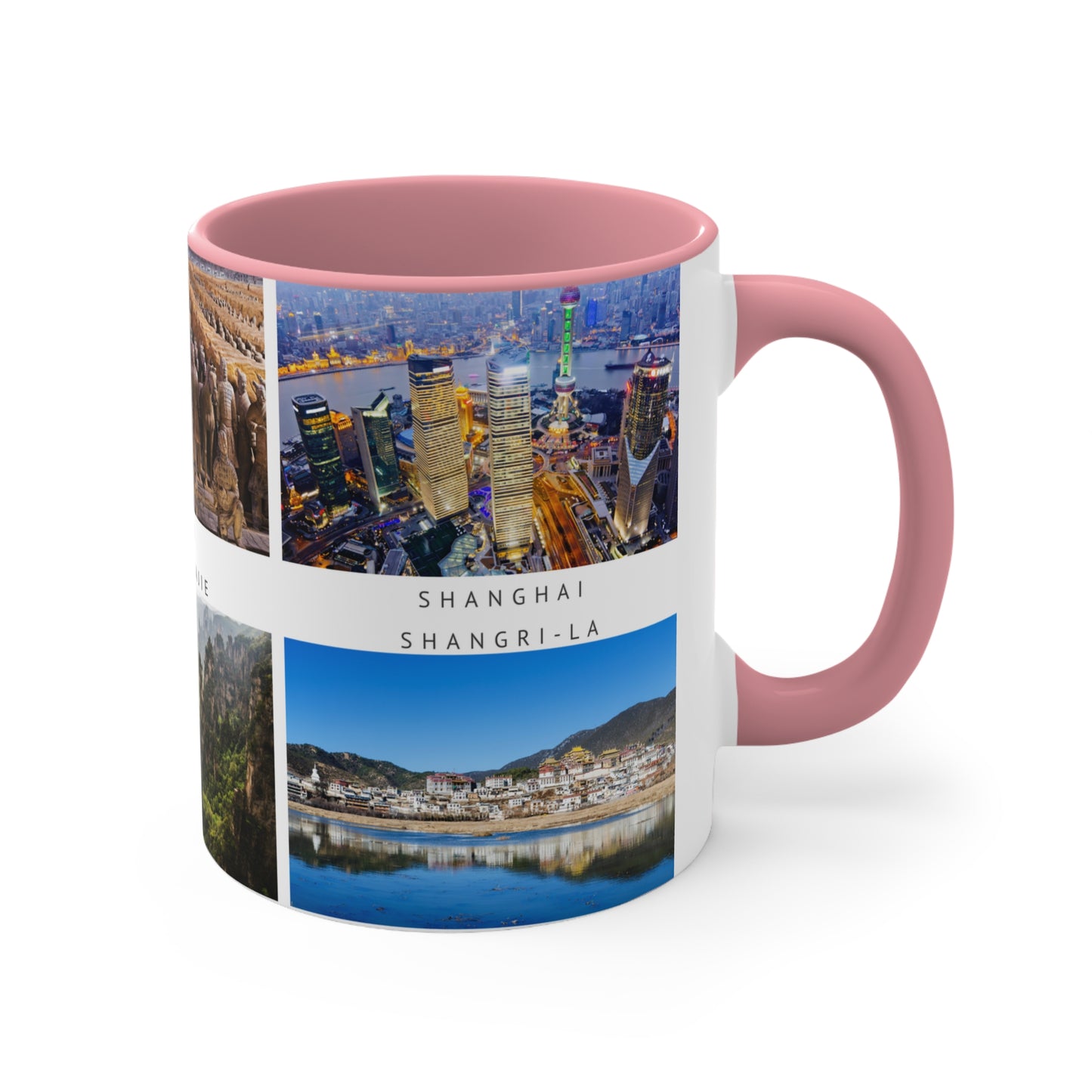 China! This Travel Accent Coffee Mug is a part of a Travel Series for you to choose from. 11oz. Great as a gift or get one to enjoy yourself.