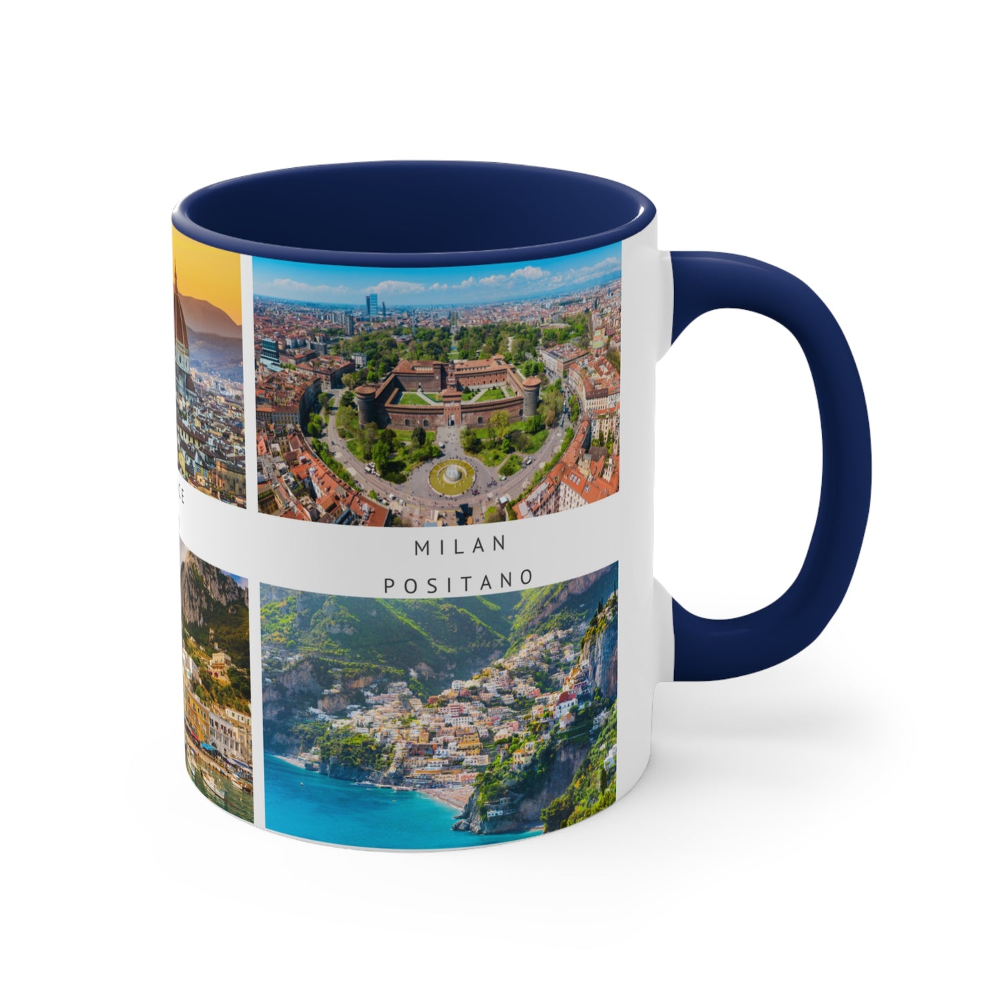 Italy! This Travel Accent Coffee Mug is a part of a Travel Series for you to choose from. 11oz. Great as a gift or get one to enjoy yourself.