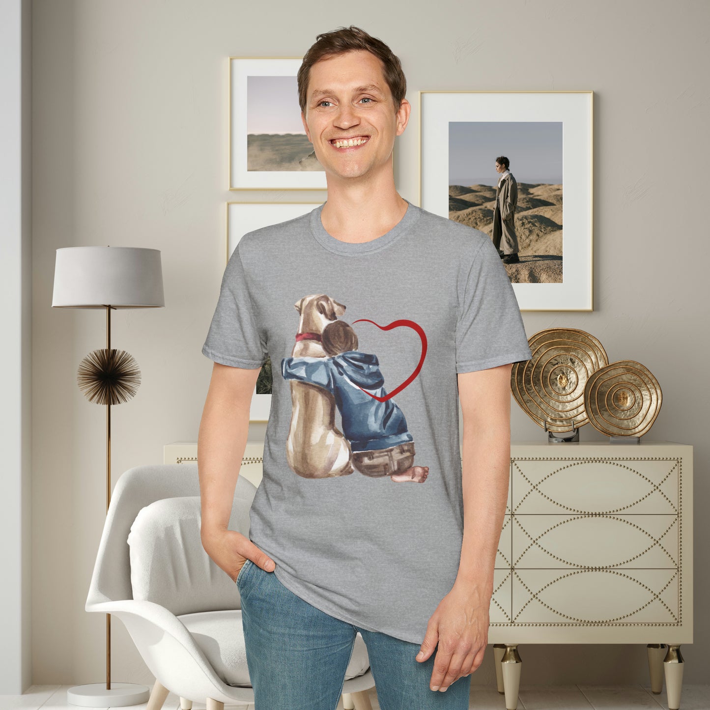 Unconditional love! This Tee celebrates the love we share with our furry friends! Unisex Softstyle T-Shirt is made for the dog lover in you.