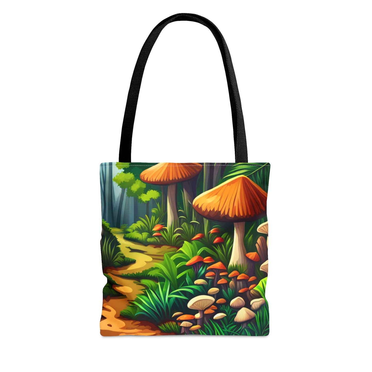 Colorful forest mushrooms Tote Bag in 3 sizes to meet your needs.
