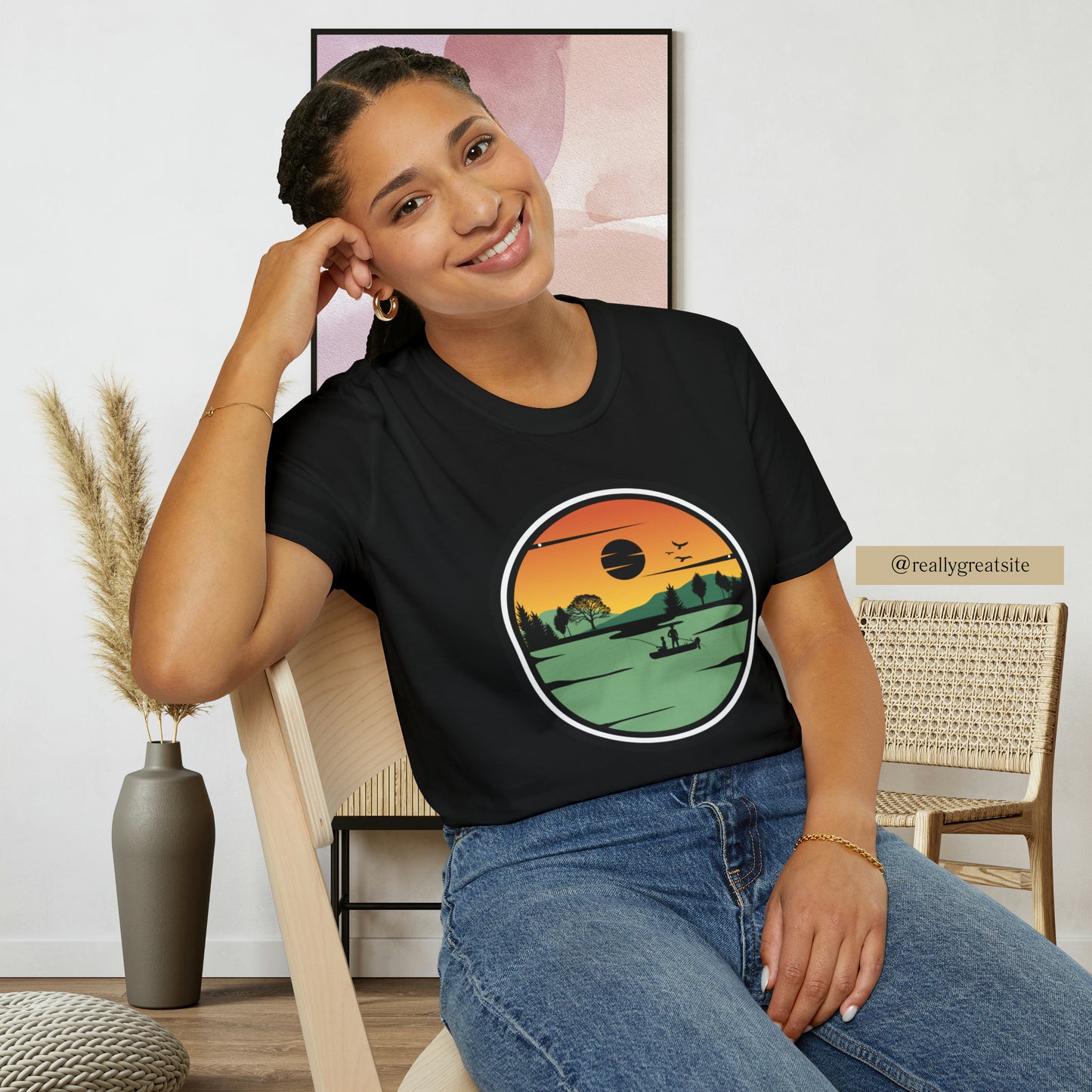 Spend time in the great outdoors! Be rejuvenated and amazed at the beauty of nature. This is a Unisex Softstyle T-Shirt.