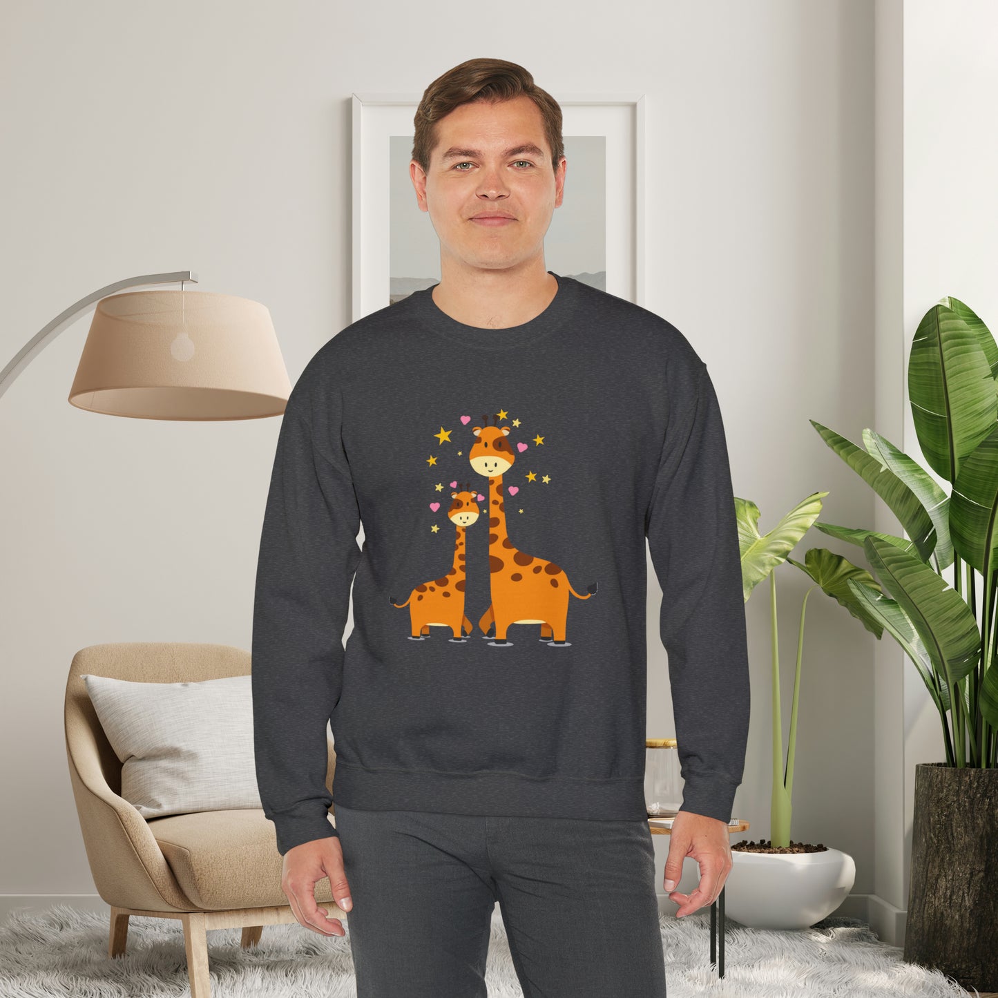 Love giraffes? Here’s the sweatshirt for you, celebrating adorable mama and baby giraffe love! Give the gift of this Unisex Heavy Blend™ Crewneck Sweatshirt or get one for yourself.