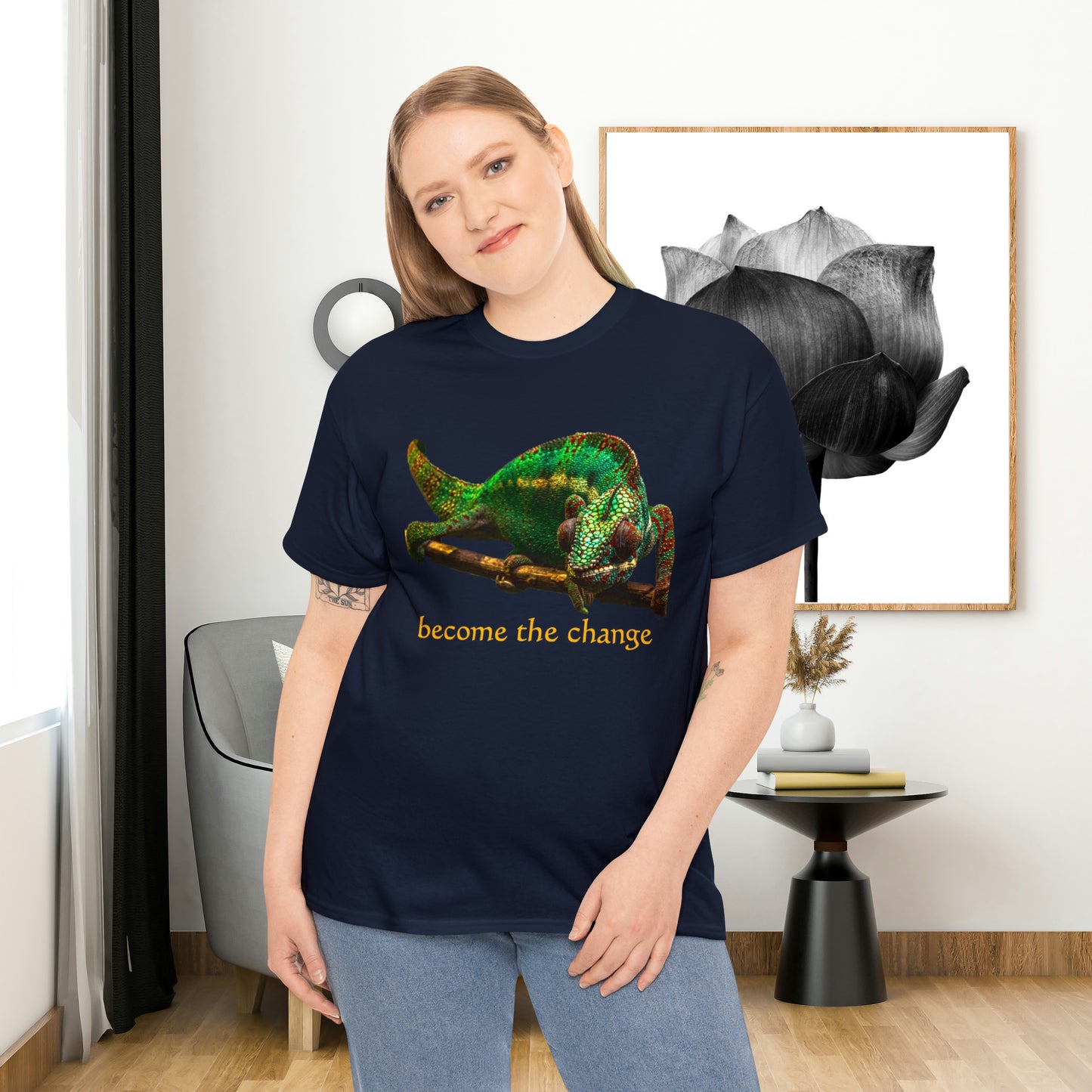 Want change? Don’t wait! “become the change" Unisex Heavy Cotton Tee makes for a great gift or get one to enjoy yourself. Change can be very good indeed!