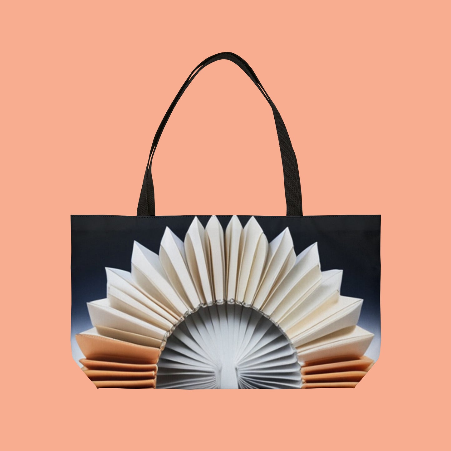Origami inspired style design on this pretty Weekender Tote Bag.