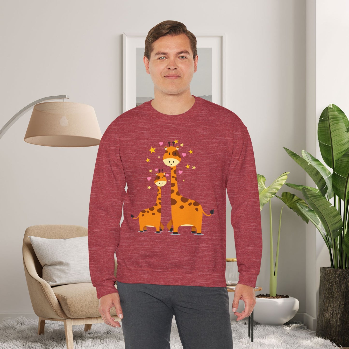 Love giraffes? Here’s the sweatshirt for you, celebrating adorable mama and baby giraffe love! Give the gift of this Unisex Heavy Blend™ Crewneck Sweatshirt or get one for yourself.