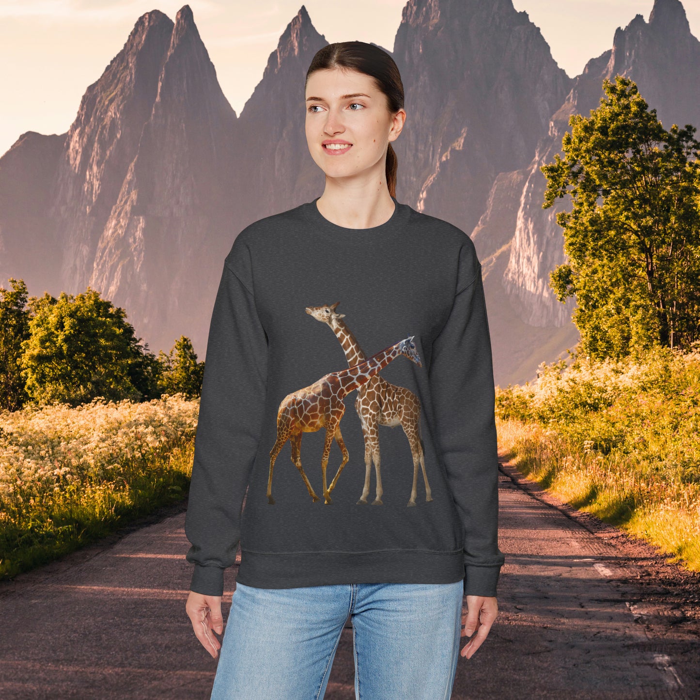 Love giraffes? Well here’s the sweatshirt for you! Give the gift of this Unisex Heavy Blend™ Crewneck Sweatshirt or get one for yourself.