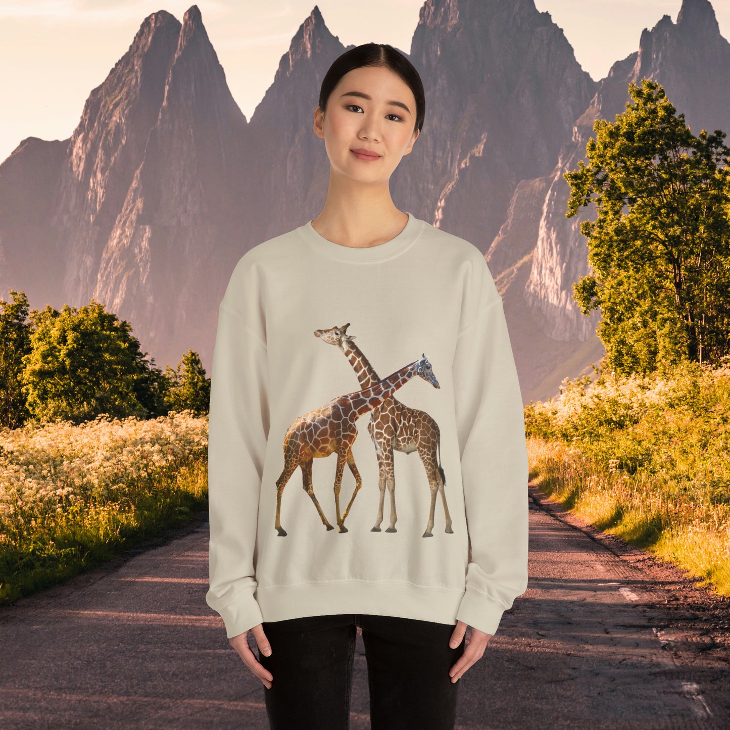 Love giraffes? Well here’s the sweatshirt for you! Give the gift of this Unisex Heavy Blend™ Crewneck Sweatshirt or get one for yourself.